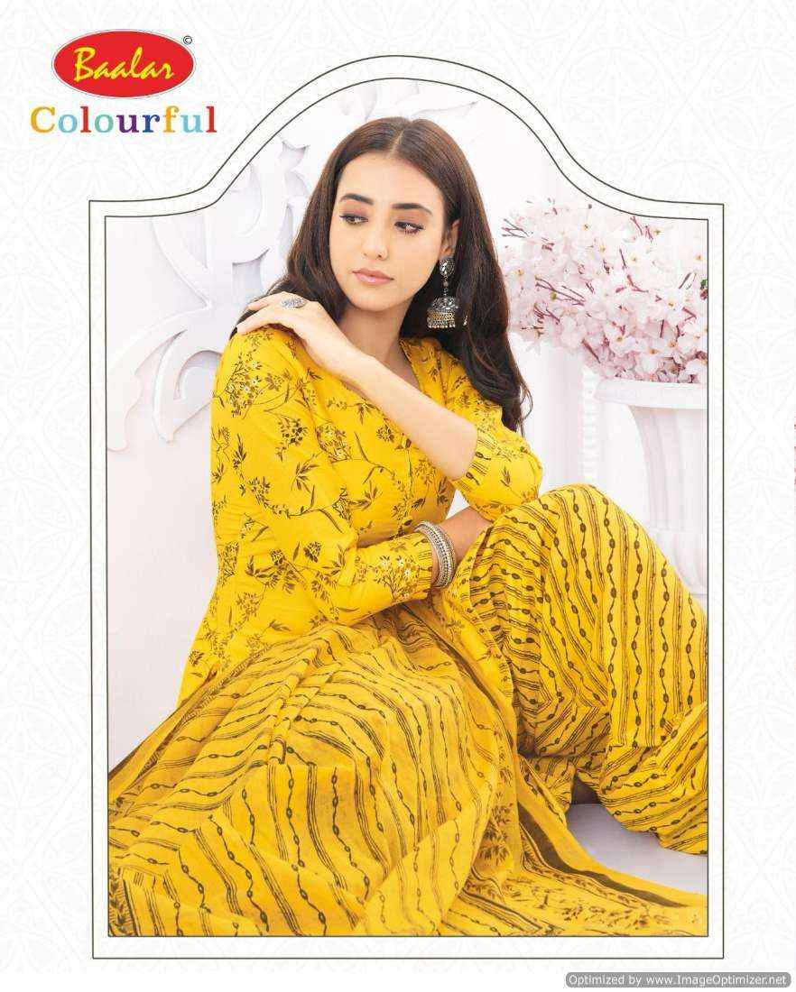 Baalar Colourful Vol 21 Pure Cotton Salwar Suits Online Shopping ( 36 Pcs Catalog )