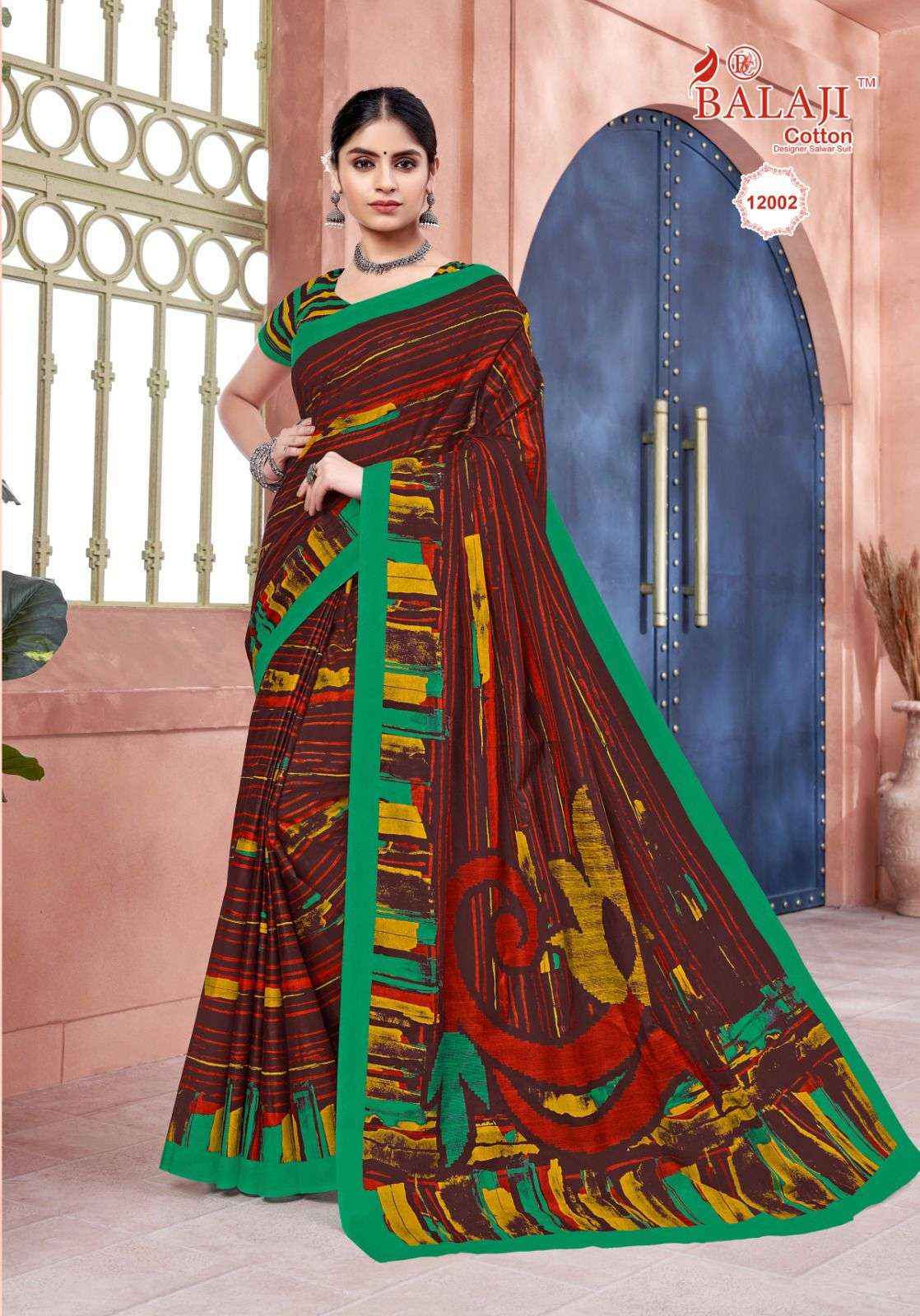 BALAJI COTTON LEELAVATHI VOL 12 SAREE ( 20 PCS CATALOG )