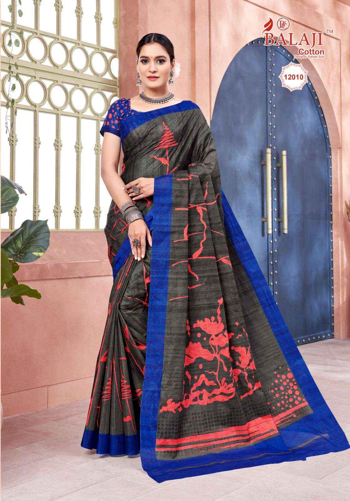 BALAJI COTTON LEELAVATHI VOL 12 SAREE ( 20 PCS CATALOG )