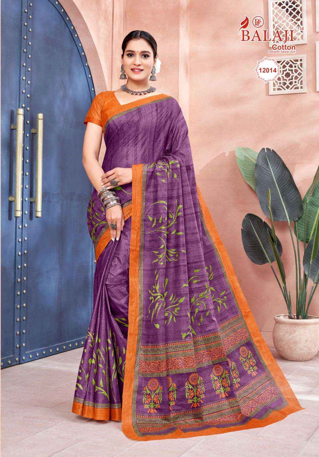 BALAJI COTTON LEELAVATHI VOL 12 SAREE ( 20 PCS CATALOG )