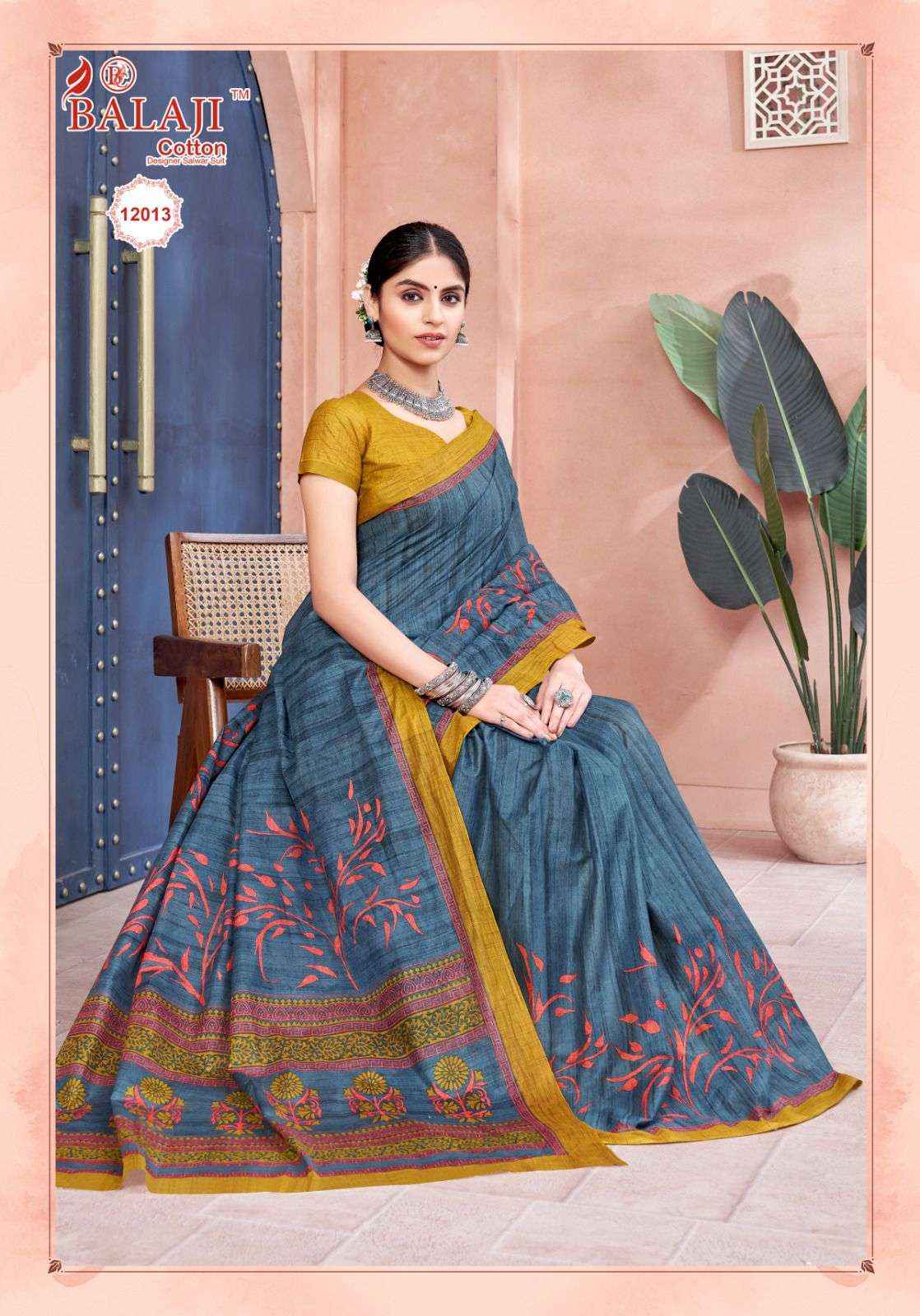 BALAJI COTTON LEELAVATHI VOL 12 SAREE ( 20 PCS CATALOG )