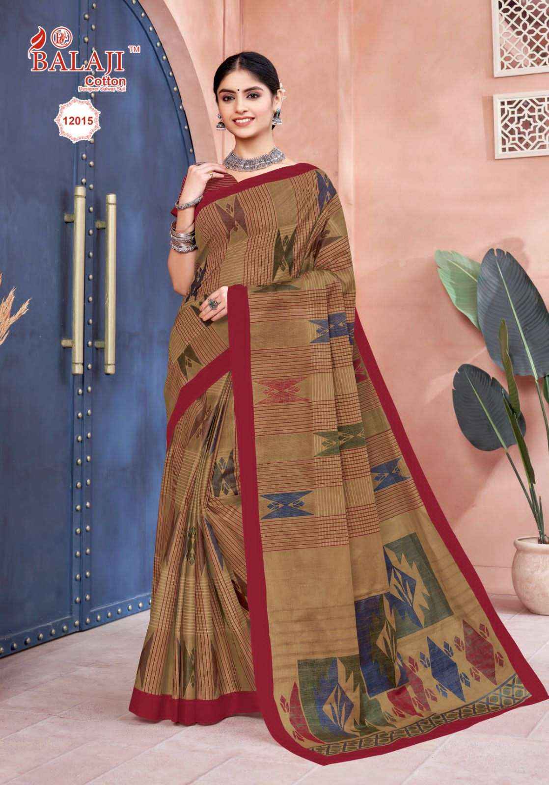 BALAJI COTTON LEELAVATHI VOL 12 SAREE ( 20 PCS CATALOG )