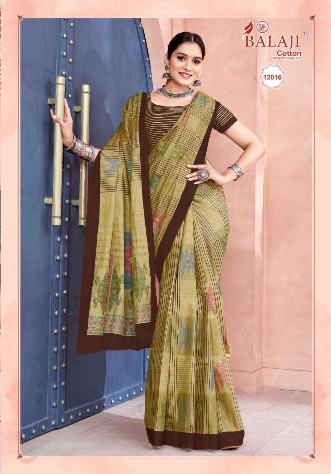 BALAJI COTTON LEELAVATHI VOL 12 SAREE ( 20 PCS CATALOG )