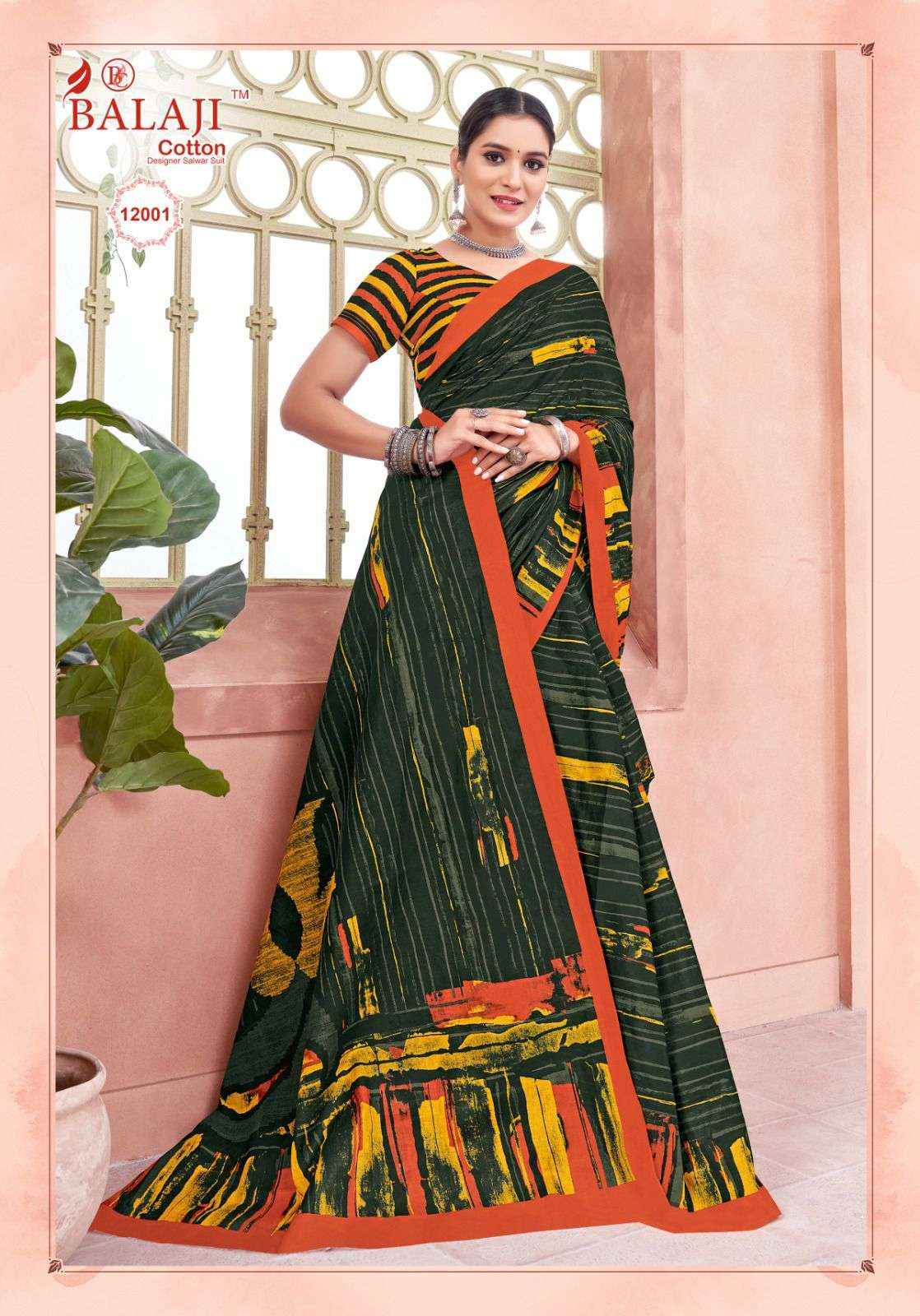 BALAJI COTTON LEELAVATHI VOL 12 SAREE ( 20 PCS CATALOG )