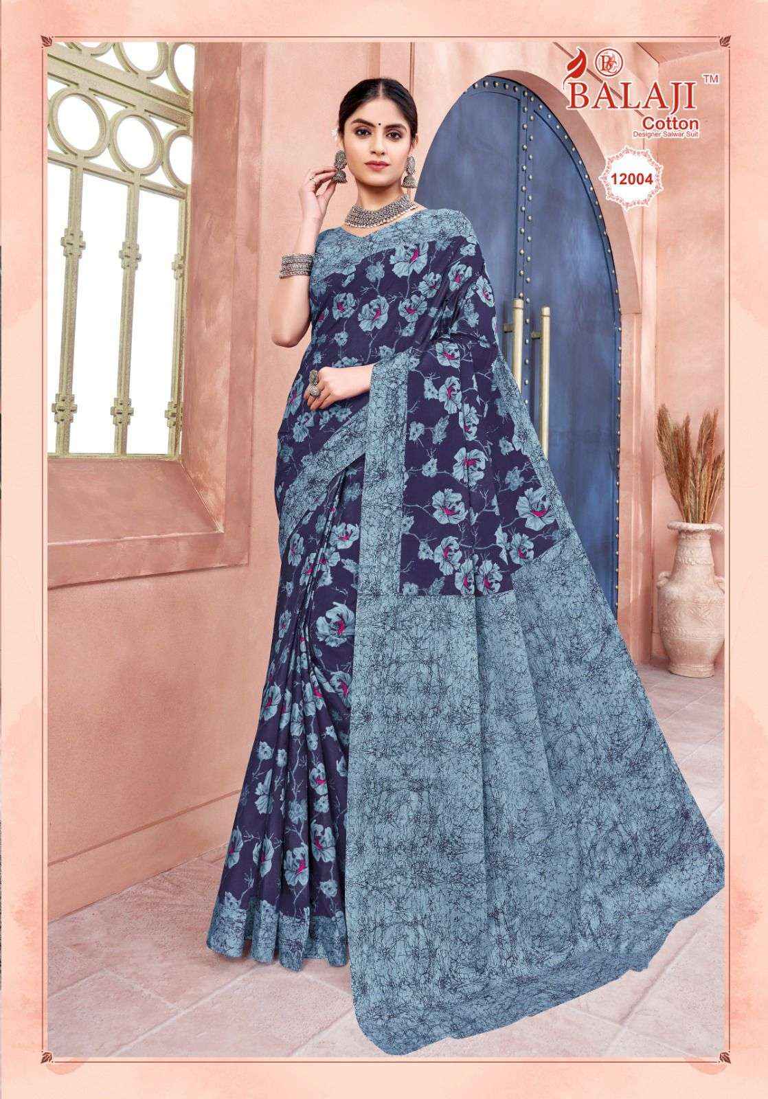 BALAJI COTTON LEELAVATHI VOL 12 SAREE ( 20 PCS CATALOG )