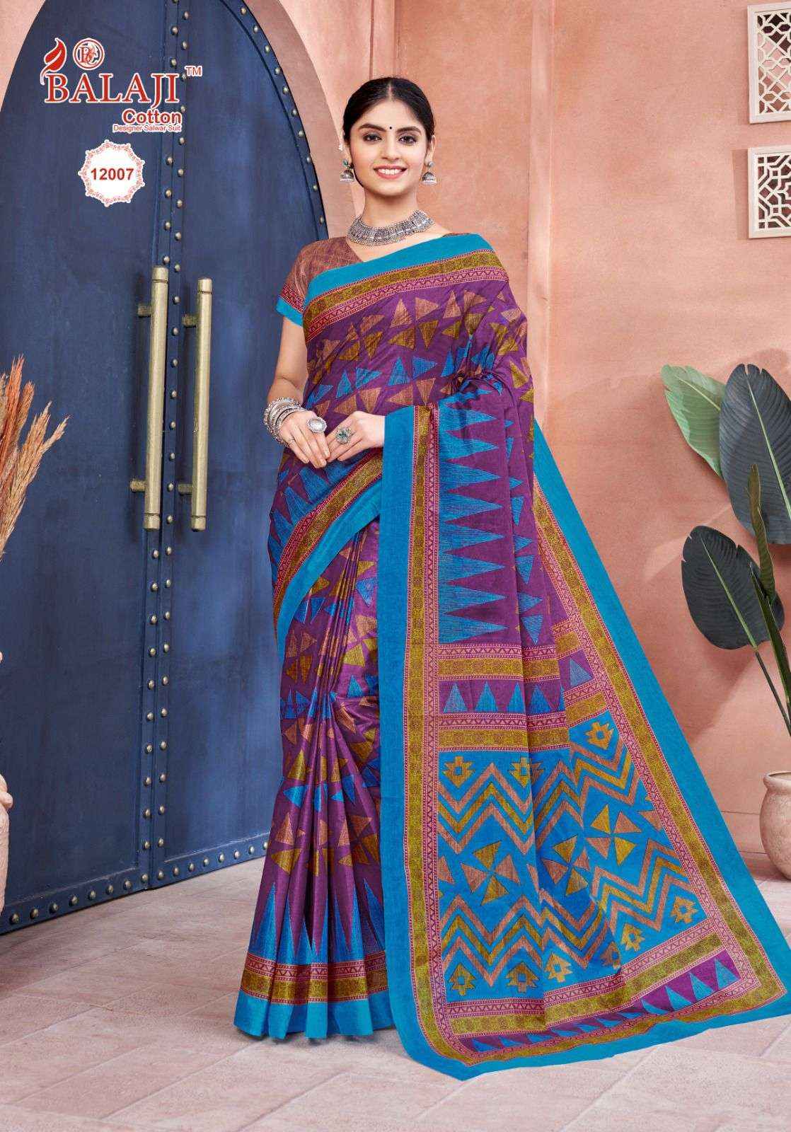 BALAJI COTTON LEELAVATHI VOL 12 SAREE ( 20 PCS CATALOG )