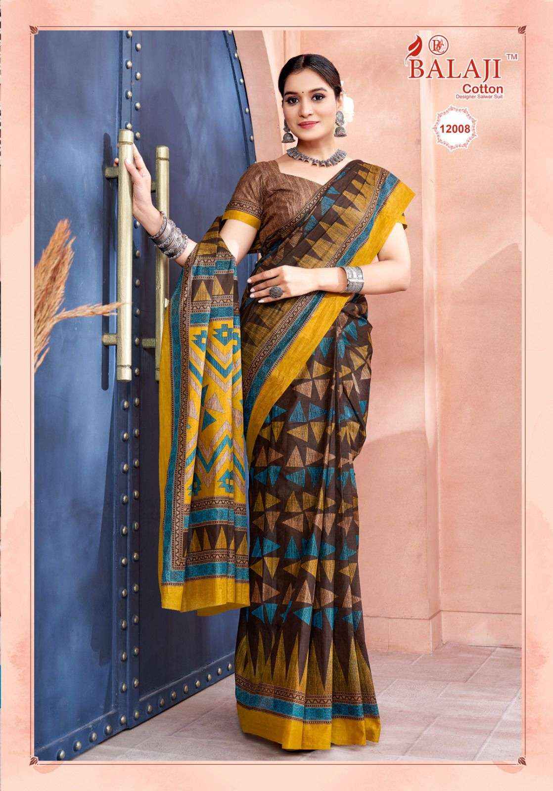 BALAJI COTTON LEELAVATHI VOL 12 SAREE ( 20 PCS CATALOG )