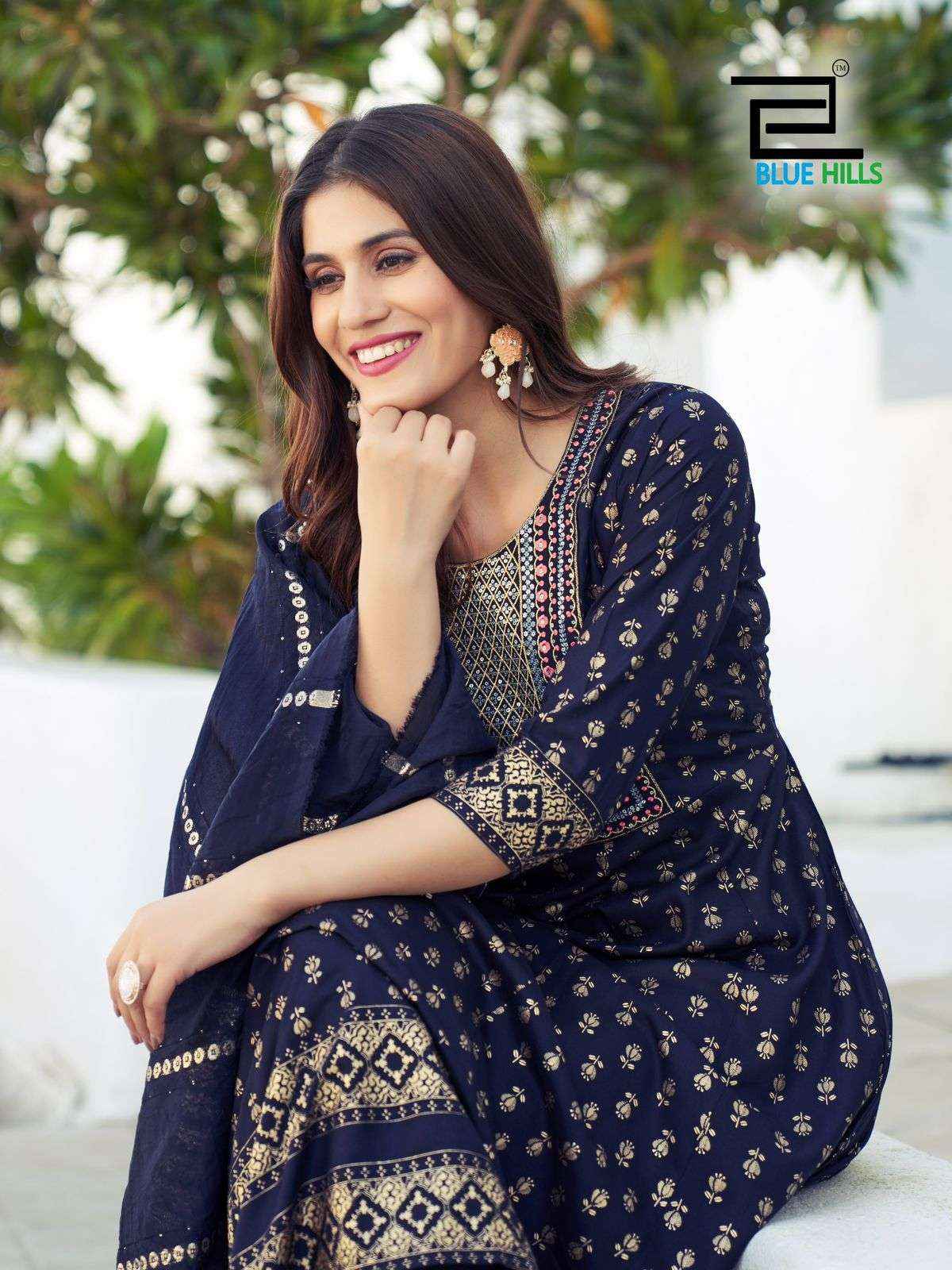 Blue Hills Muskan Designer Readymade Suits  ( 8 pcs Catalog )