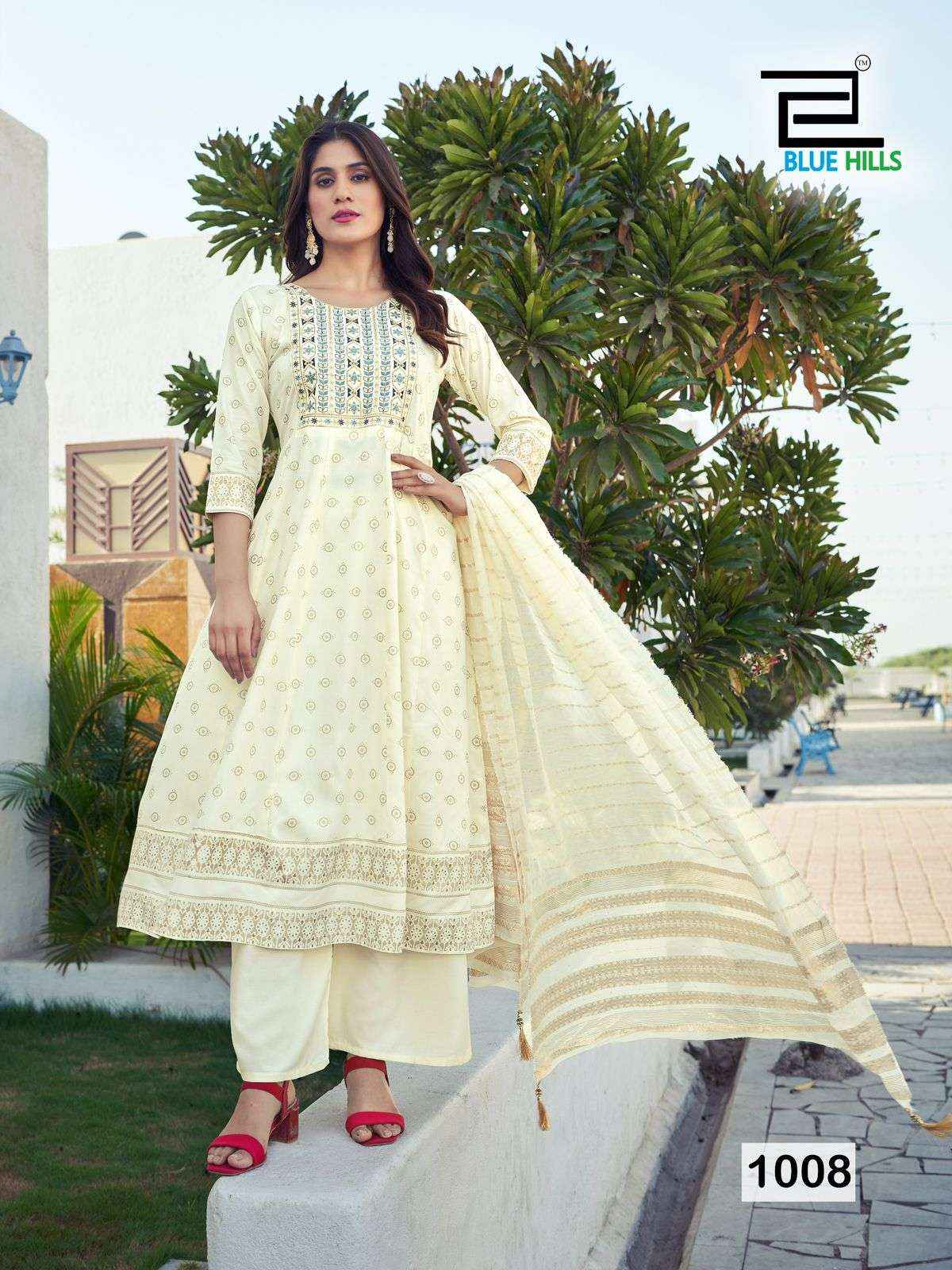 Blue Hills Muskan Designer Readymade Suits  ( 8 pcs Catalog )