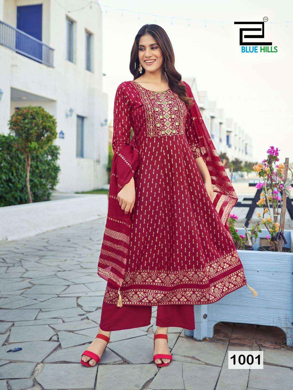 Blue Hills Muskan Designer Readymade Suits  ( 8 pcs Catalog )