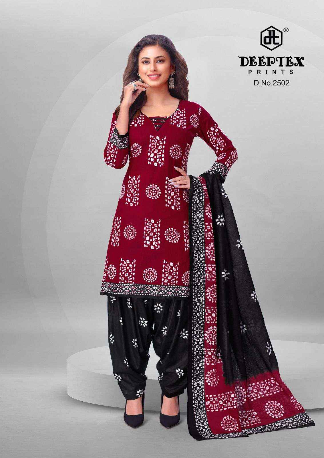 Deeptex Batik Plus Vol 25 Batik Cotton salwar Suits  ( 10 Pcs Catalog )