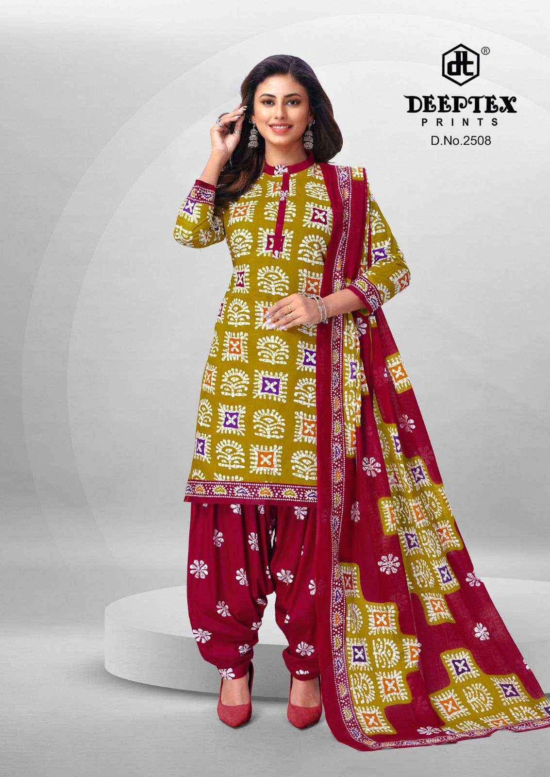 Deeptex Batik Plus Vol 25 Batik Cotton salwar Suits  ( 10 Pcs Catalog )