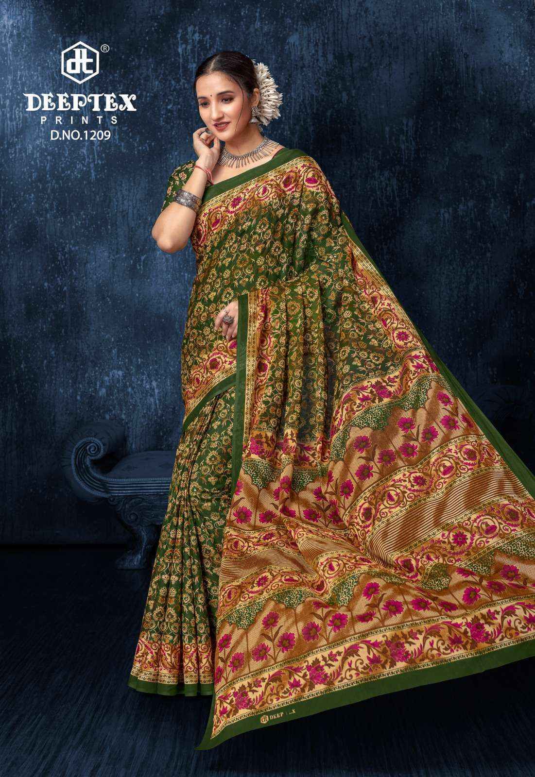Deeptex Prime Time Vol 12 Cotton Saree 10 pcs Catalogue