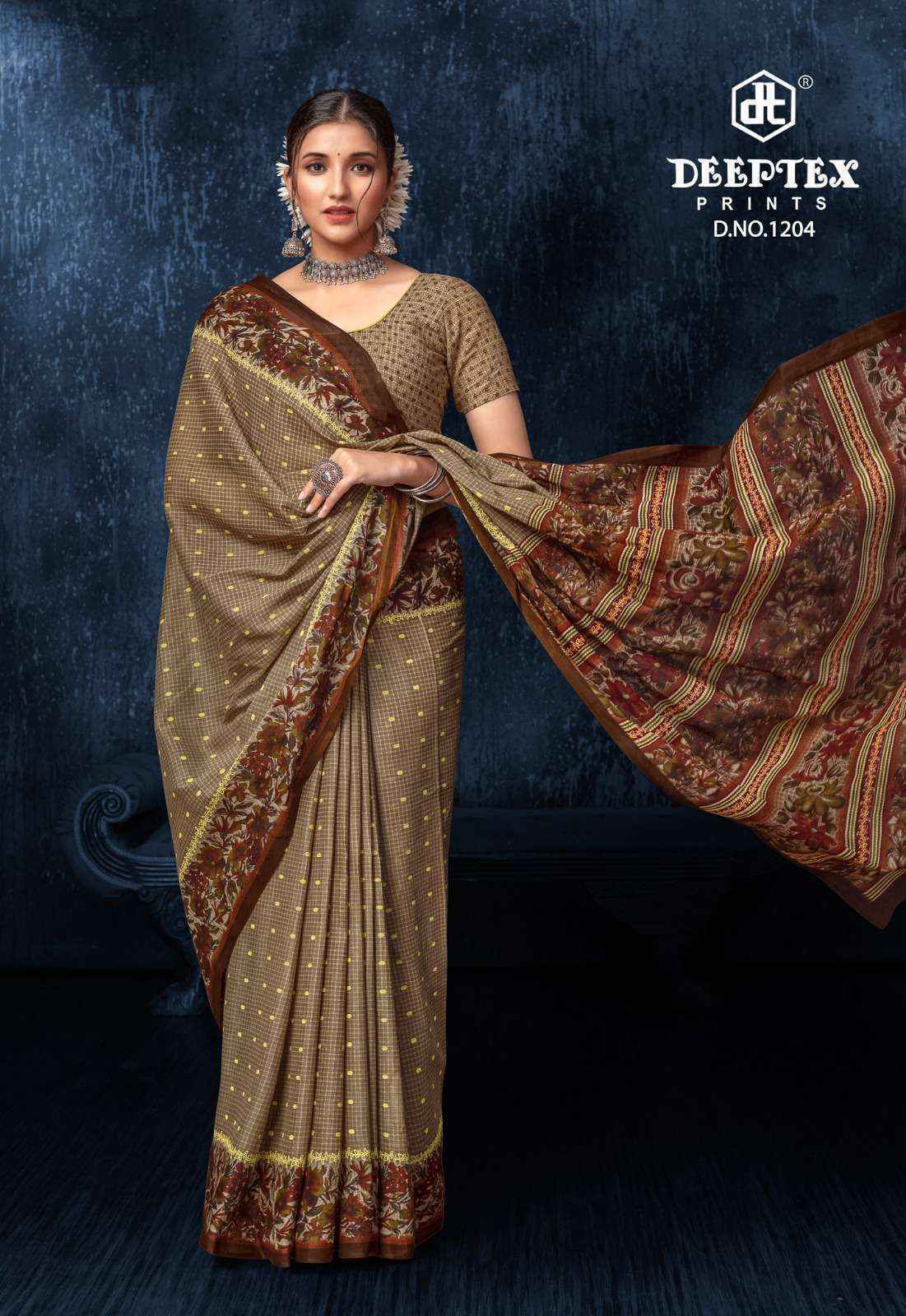 Deeptex Prime Time Vol 12 Cotton Saree 10 pcs Catalogue