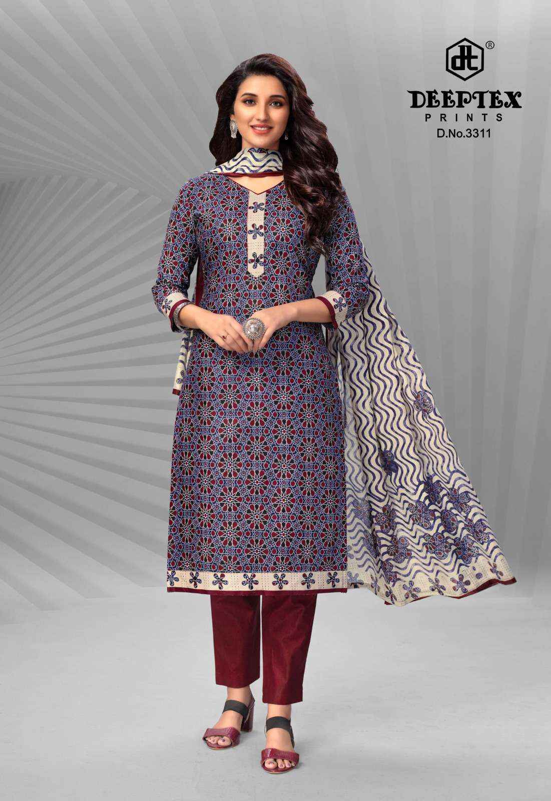 DEEPTEX PRINTS CHIEF GUEST VOL 33 COTTON SALWAR SUITS ( 15 PCS CATALOG )