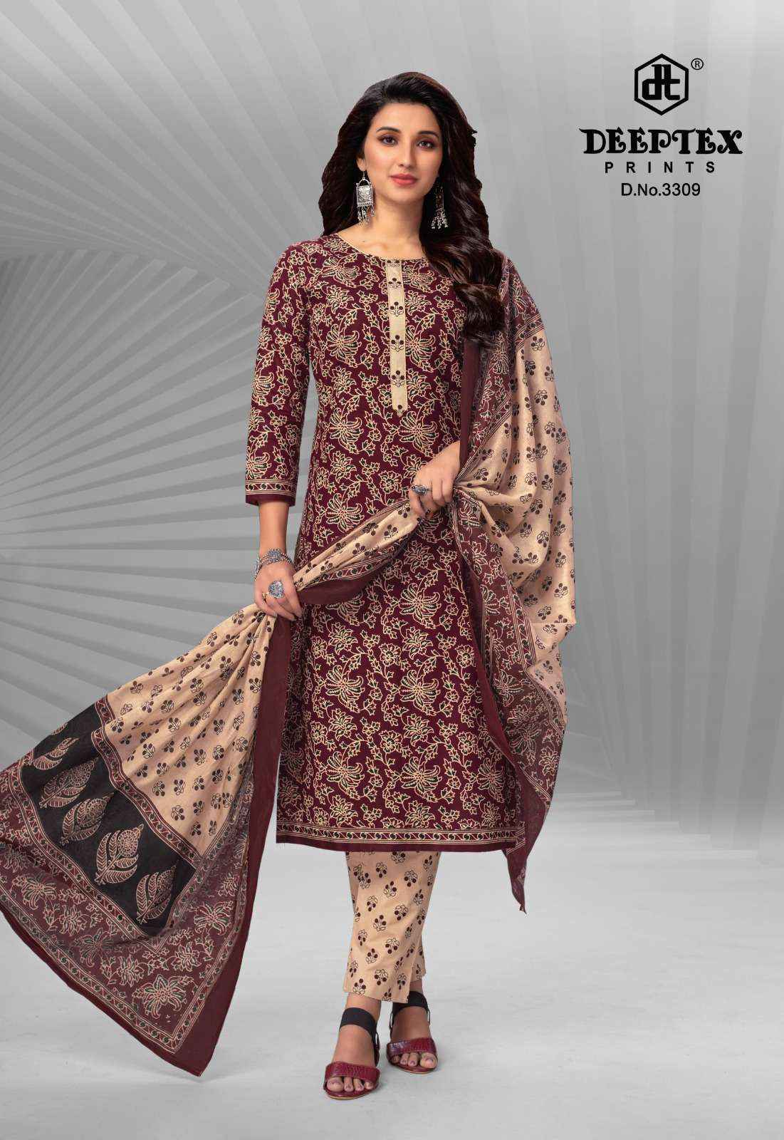 DEEPTEX PRINTS CHIEF GUEST VOL 33 COTTON SALWAR SUITS ( 15 PCS CATALOG )