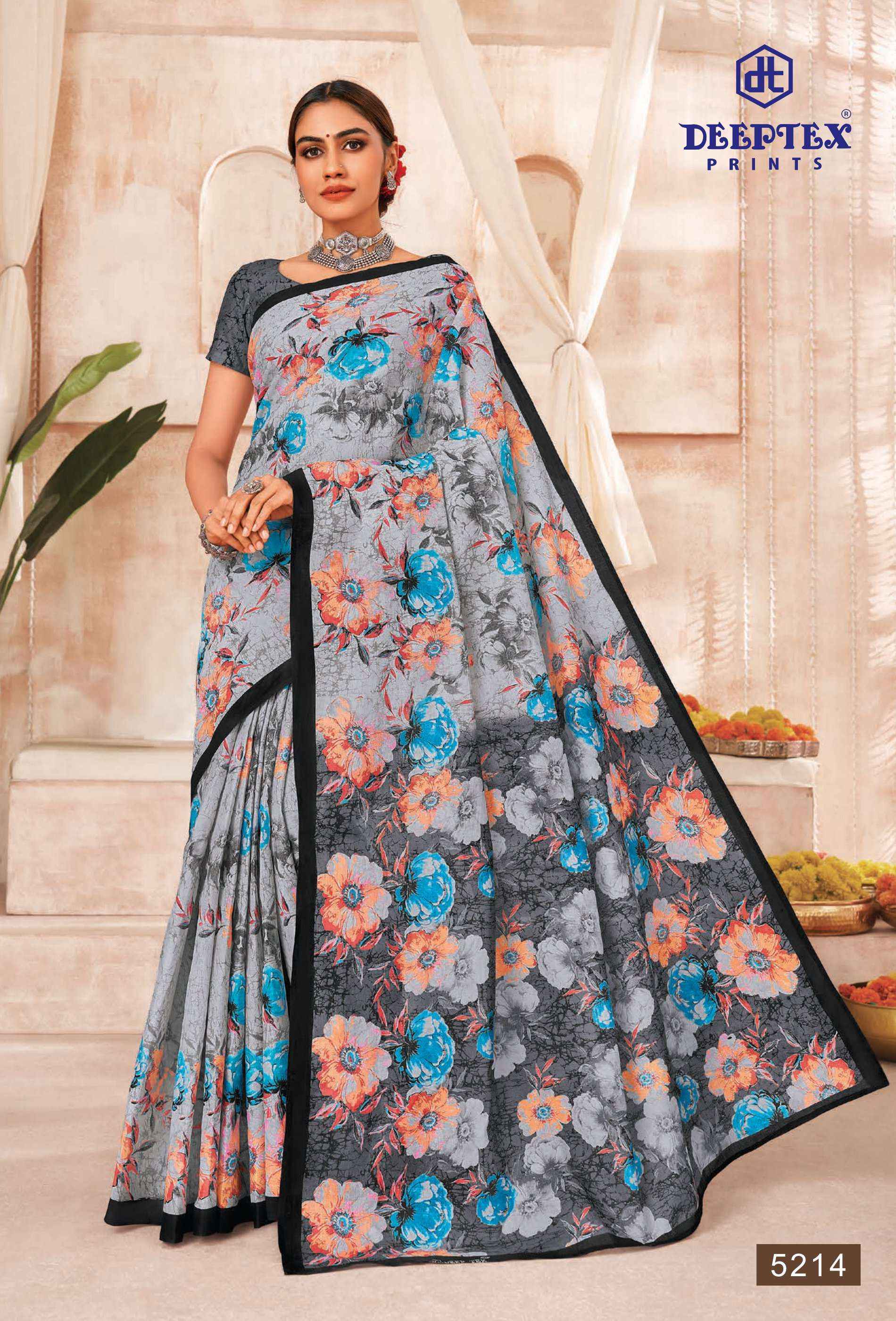 DEEPTEX PRINTS MOTHER INDIA VOL 41 PURE COTTON PRINTED SAREE ( 30 PCS CATALOG )