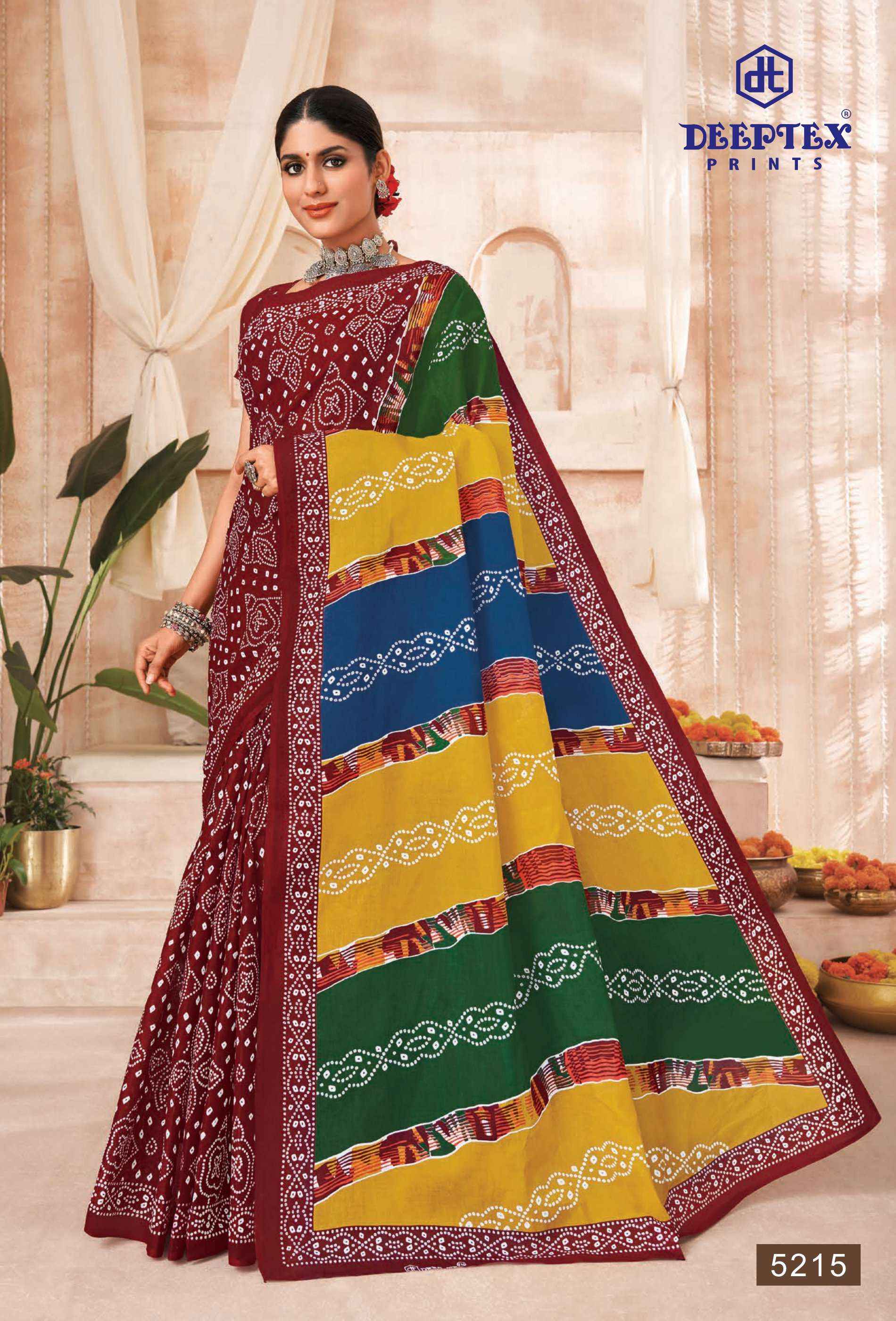 DEEPTEX PRINTS MOTHER INDIA VOL 41 PURE COTTON PRINTED SAREE ( 30 PCS CATALOG )