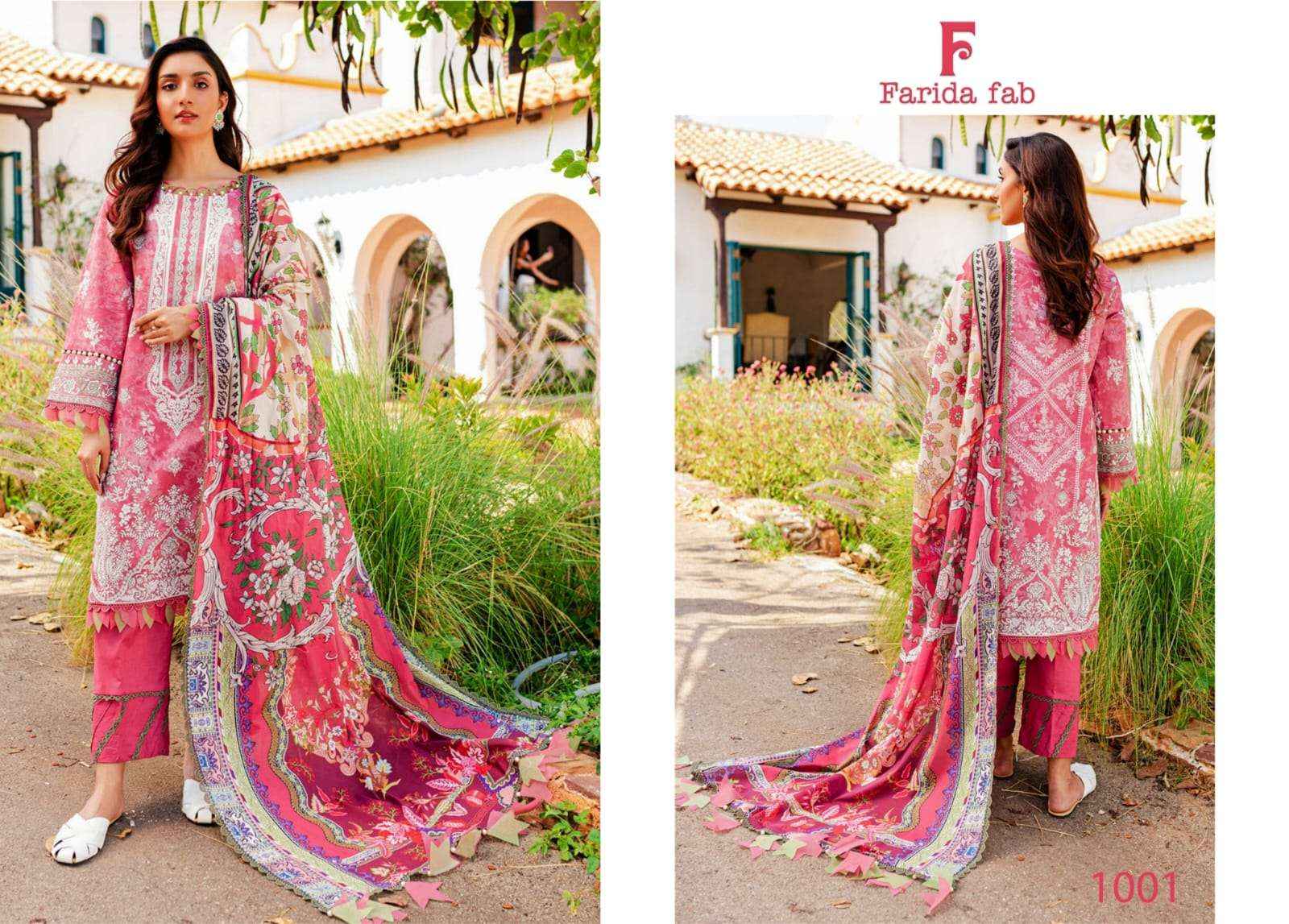 FARIDA FAB KARACHI PRINT VOL-1 COTTON DIGITAL PRINT SUIT ( 6 PCS CATALOG )