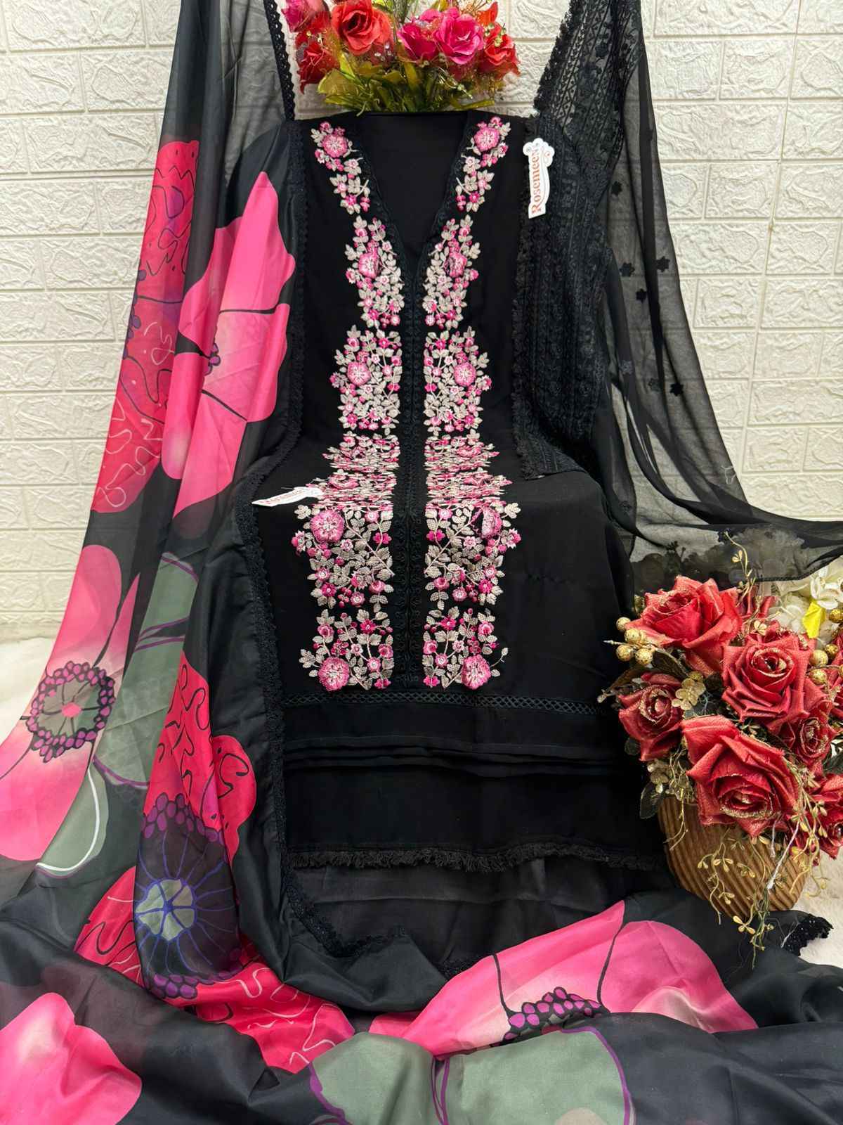 Fepic Rosemeen C-1644 Georgette Dress Material 3 Pc Catalog