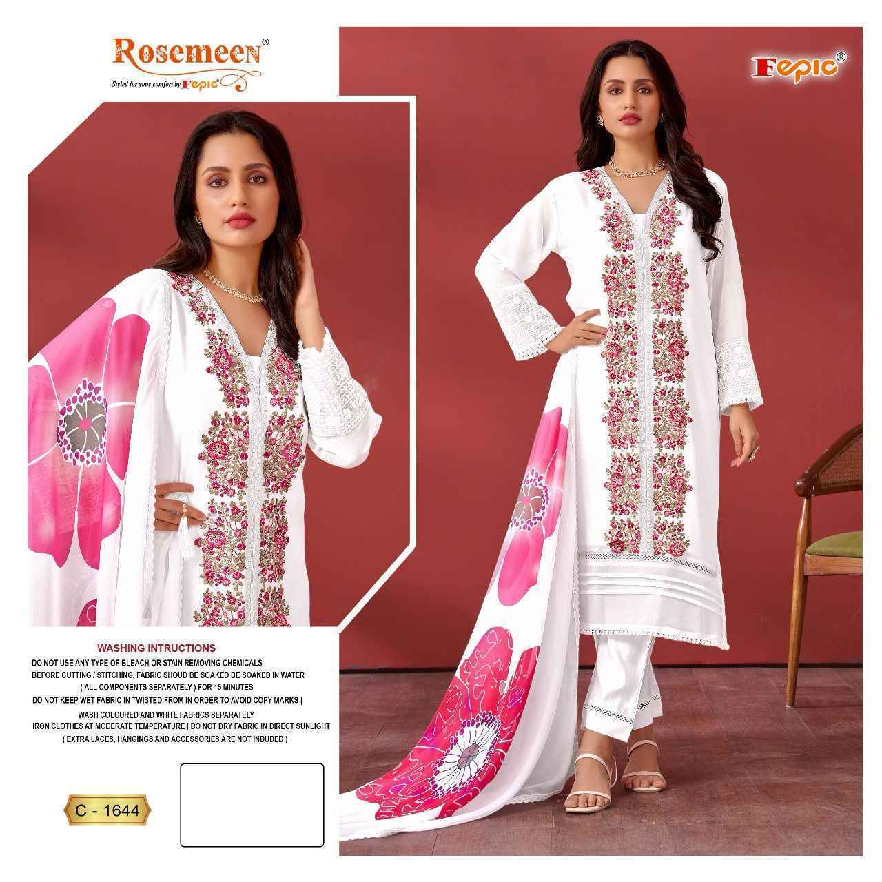 Fepic Rosemeen C-1644 Georgette Dress Material 3 Pc Catalog