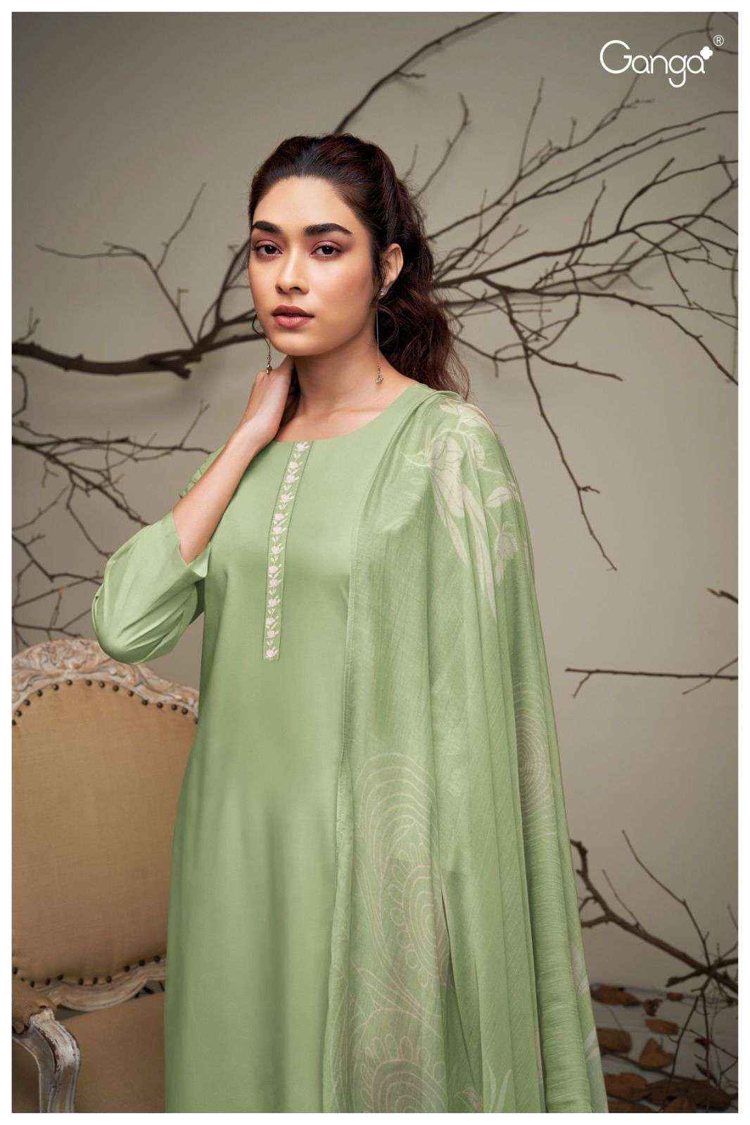 Ganga Elana 2572 Buy Women Cotton Salwar Suit Online Sales (4 pcs catalog )