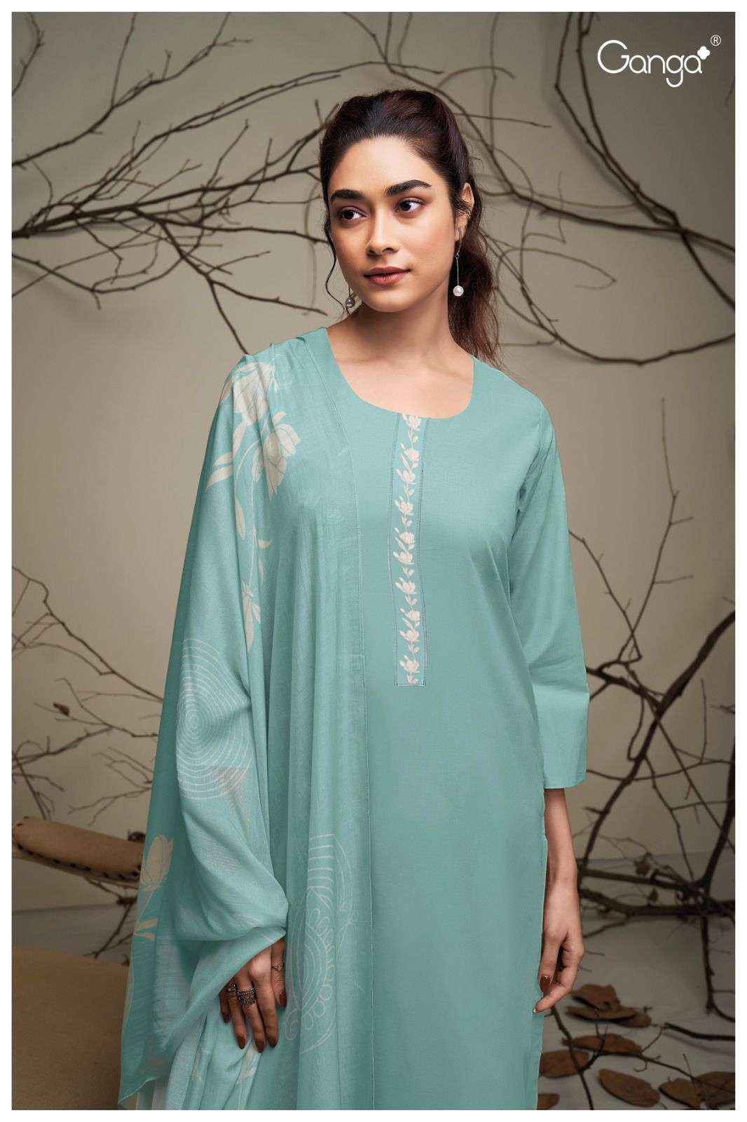 Ganga Elana 2572 Buy Women Cotton Salwar Suit Online Sales (4 pcs catalog )