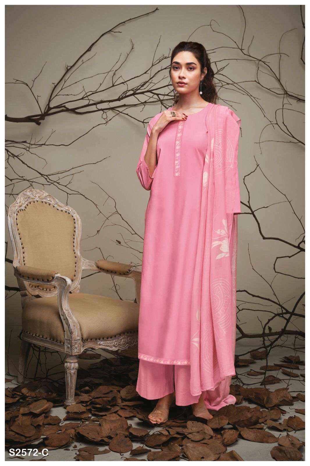 Ganga Elana 2572 Buy Women Cotton Salwar Suit Online Sales (4 pcs catalog )