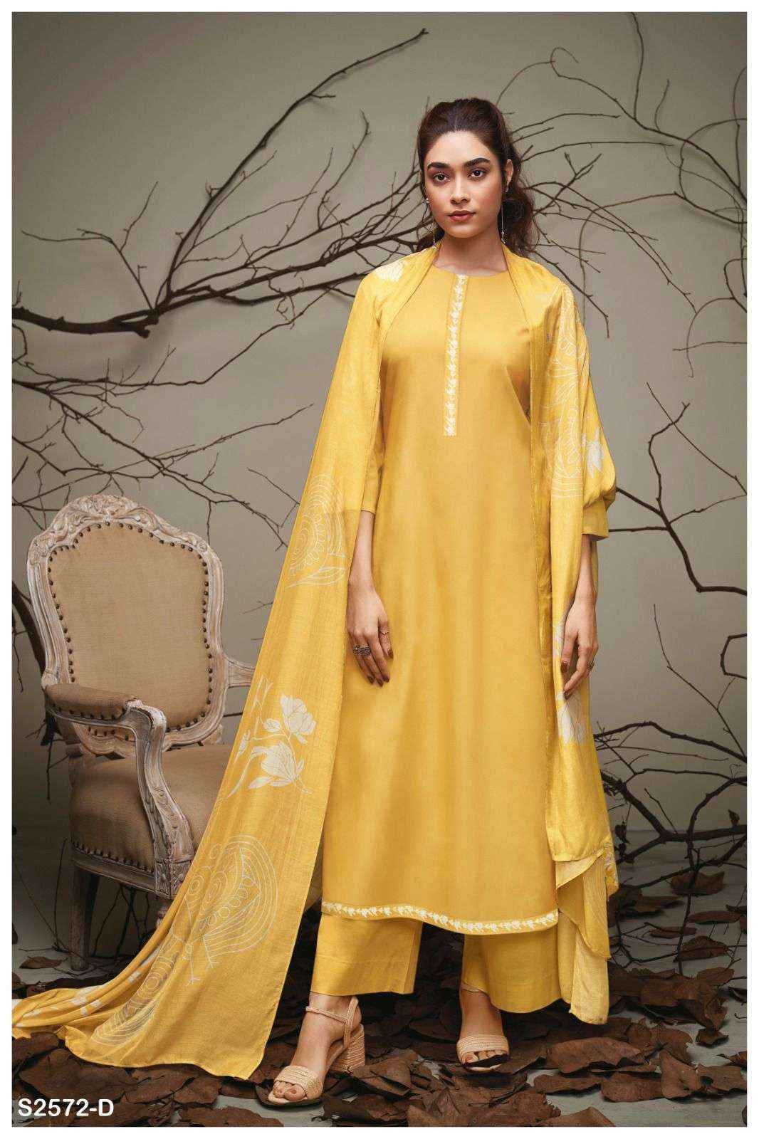 Ganga Elana 2572 Buy Women Cotton Salwar Suit Online Sales (4 pcs catalog )