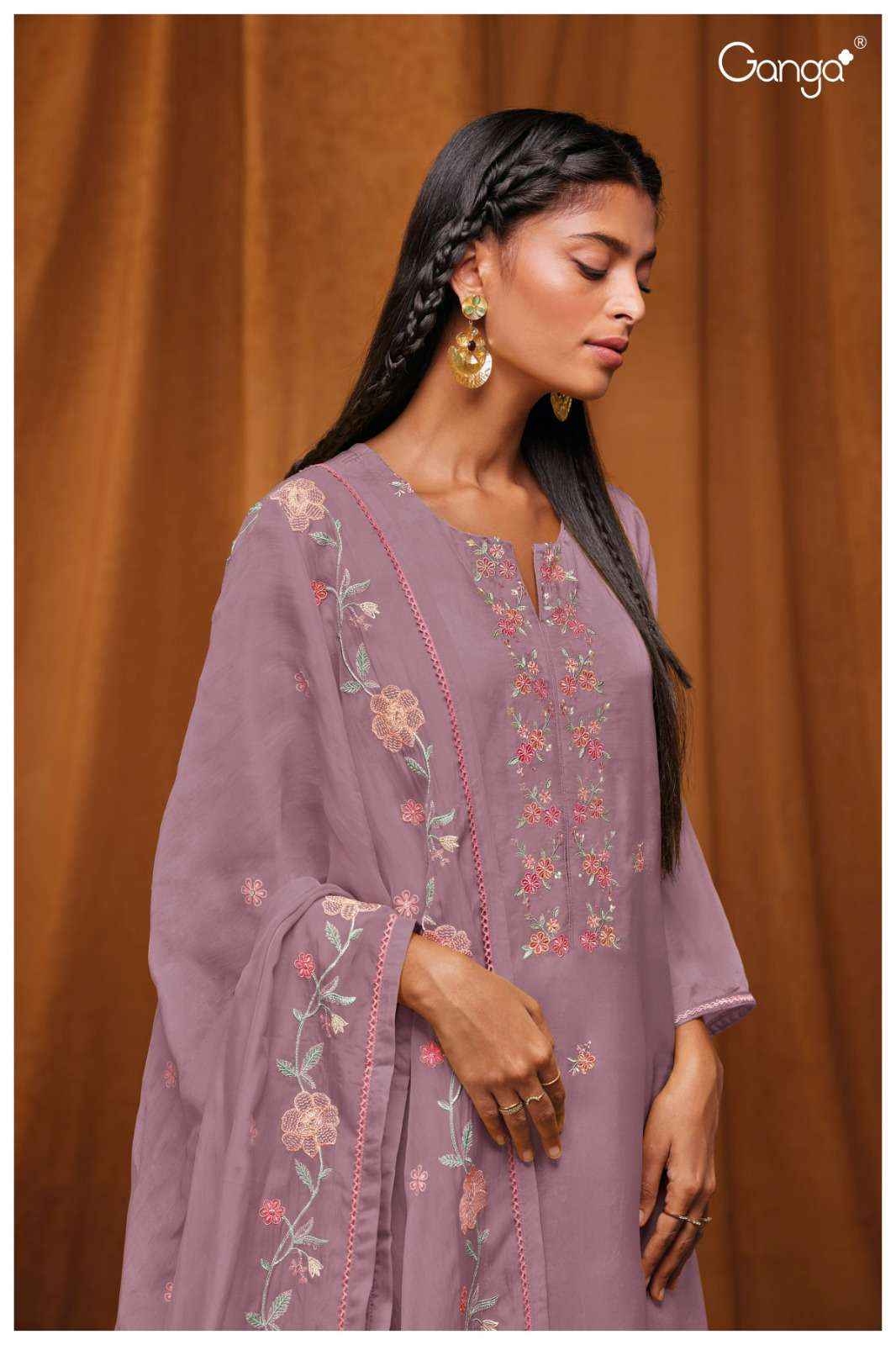 Ganga Yahvi 1713 A Fancy Silk Excusive Ladies Suit Dealers Buy Online (4 pcs catalog )