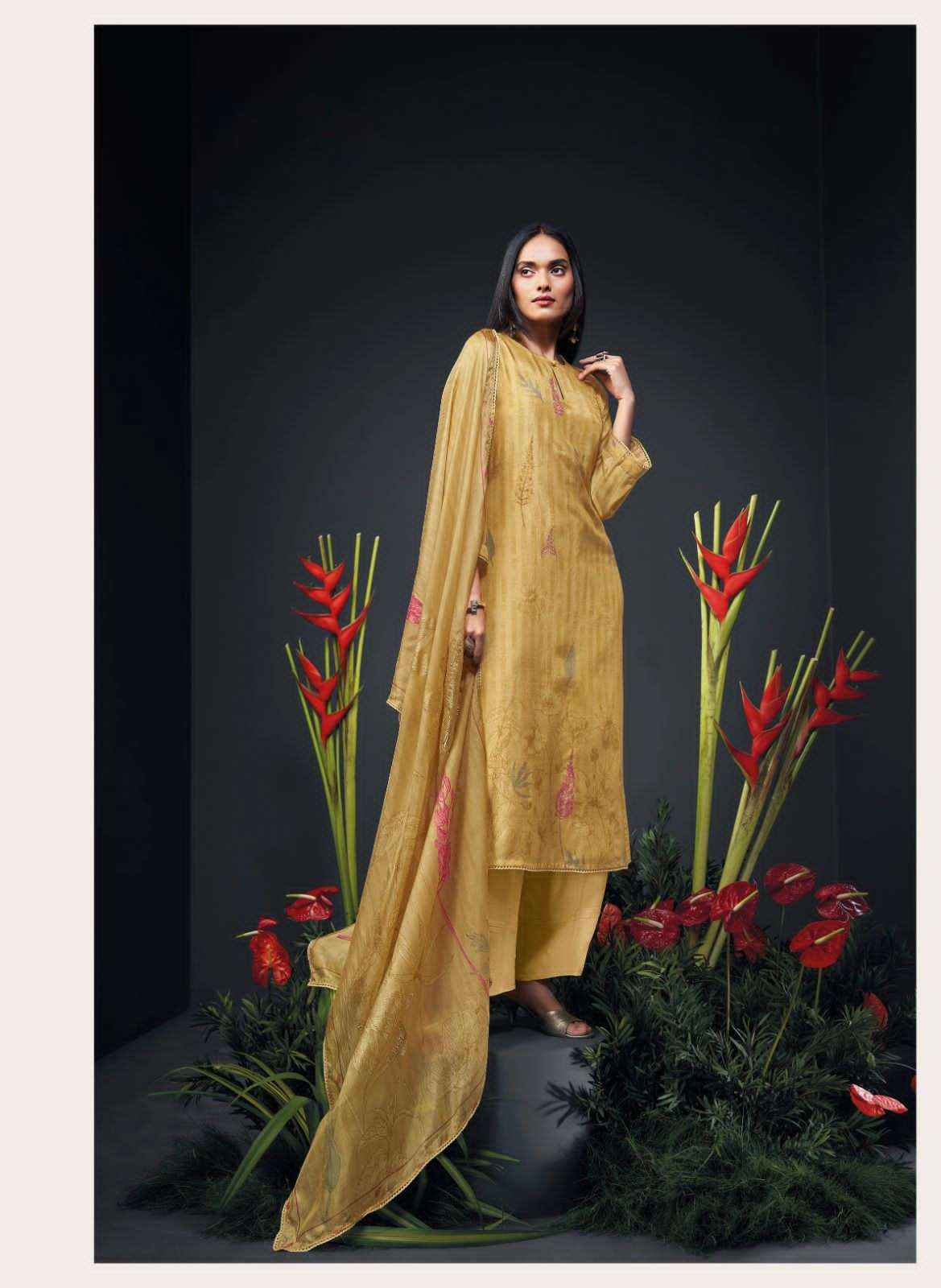 Ganga Zanera Branded Premium Designs Silk Occasion Wear Dress ( 6 pcs catalog )