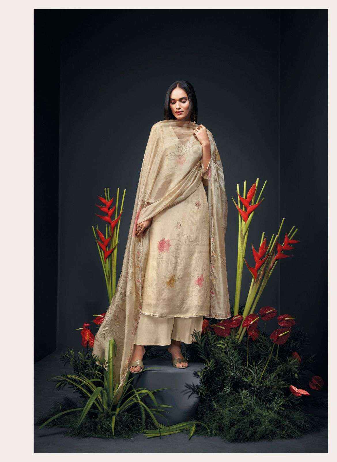 Ganga Zanera Branded Premium Designs Silk Occasion Wear Dress ( 6 pcs catalog )