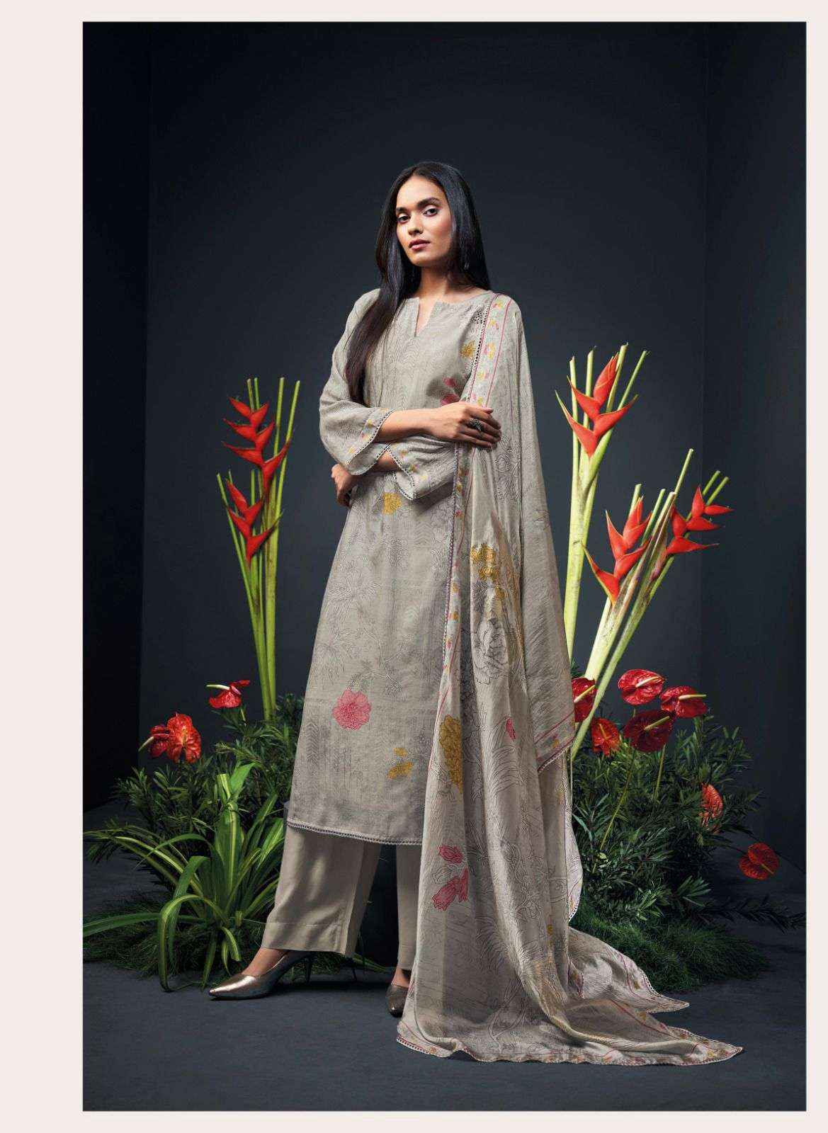 Ganga Zanera Branded Premium Designs Silk Occasion Wear Dress ( 6 pcs catalog )