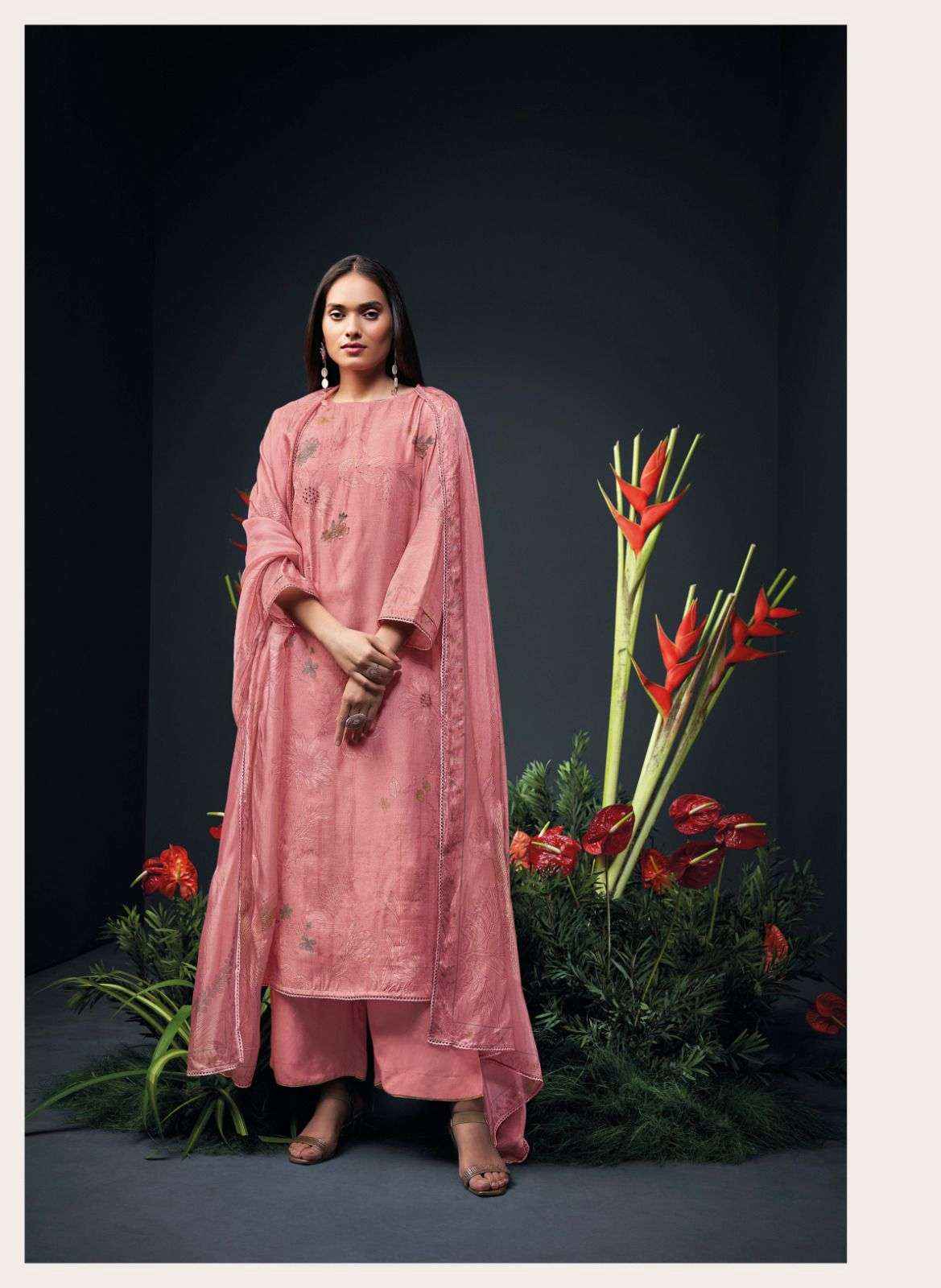 Ganga Zanera Branded Premium Designs Silk Occasion Wear Dress ( 6 pcs catalog )