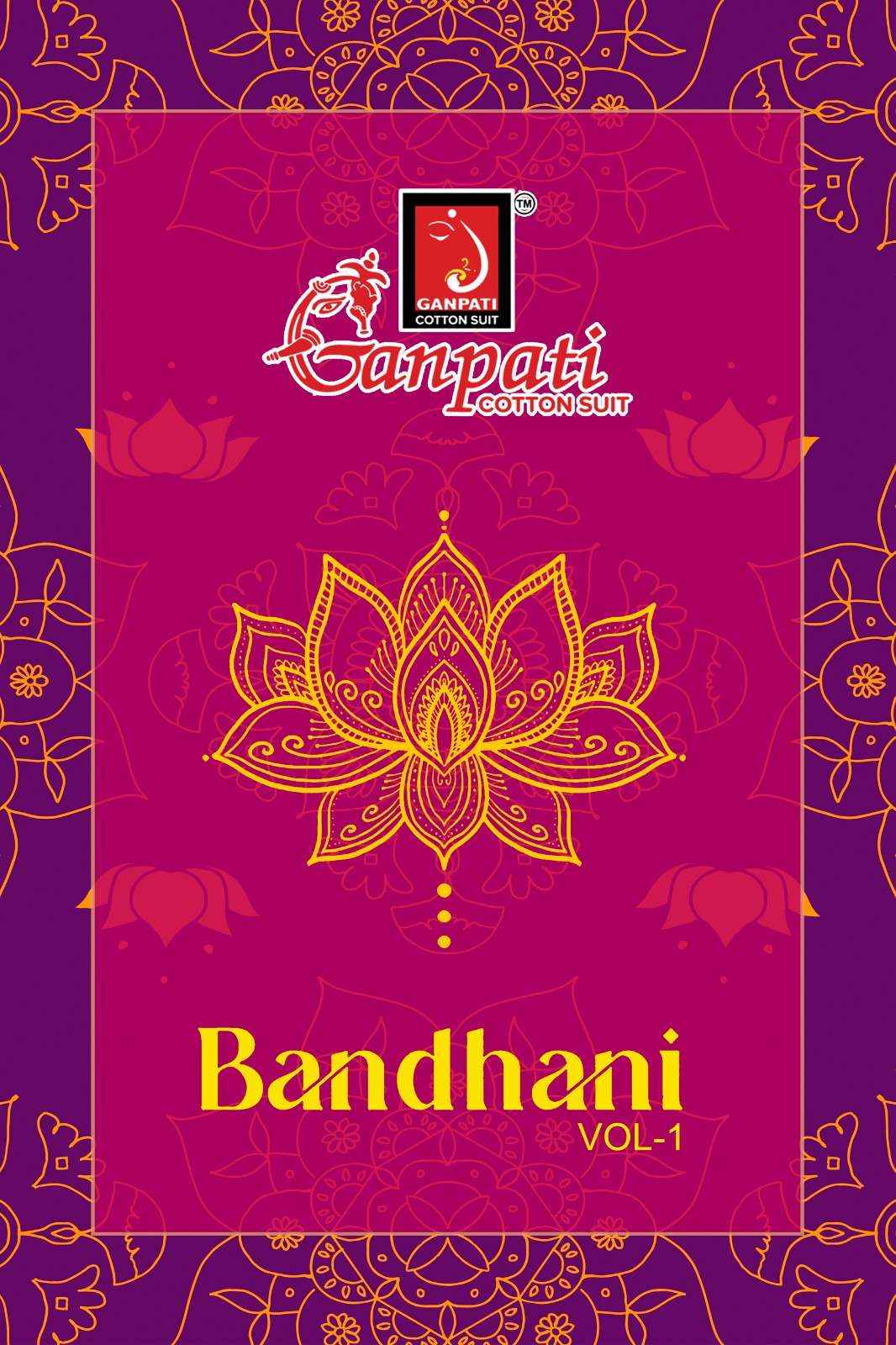 GANPATI BANDHANI VOL 1 COTTON PRINT DRESS MATERIAL ( 6 PCS CATALOG )