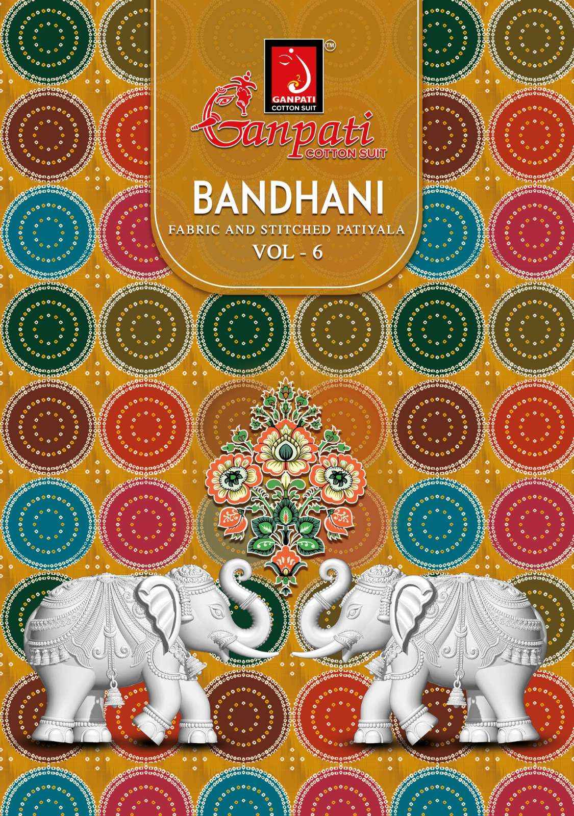 GANPATI BANDHANI VOL 15 COTTON PRINTED SALWAR SUITs ( 15 pcs catalog )