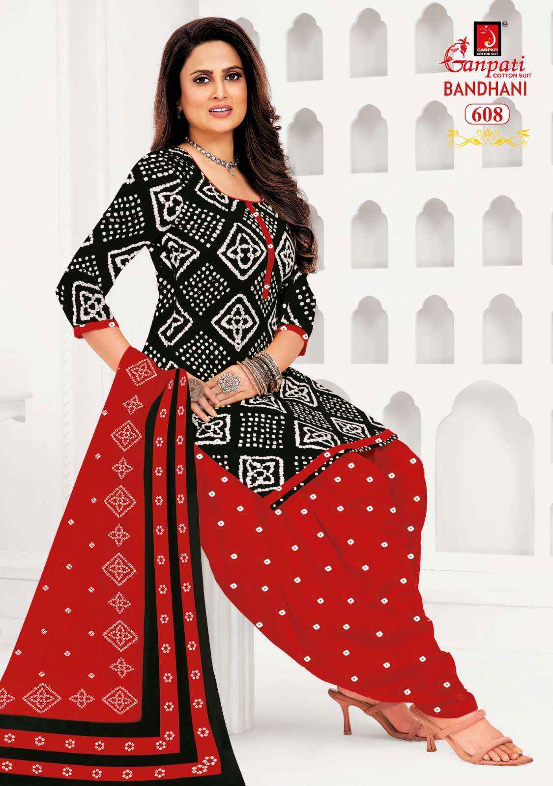 GANPATI BANDHANI VOL 15 COTTON PRINTED SALWAR SUITs ( 15 pcs catalog )