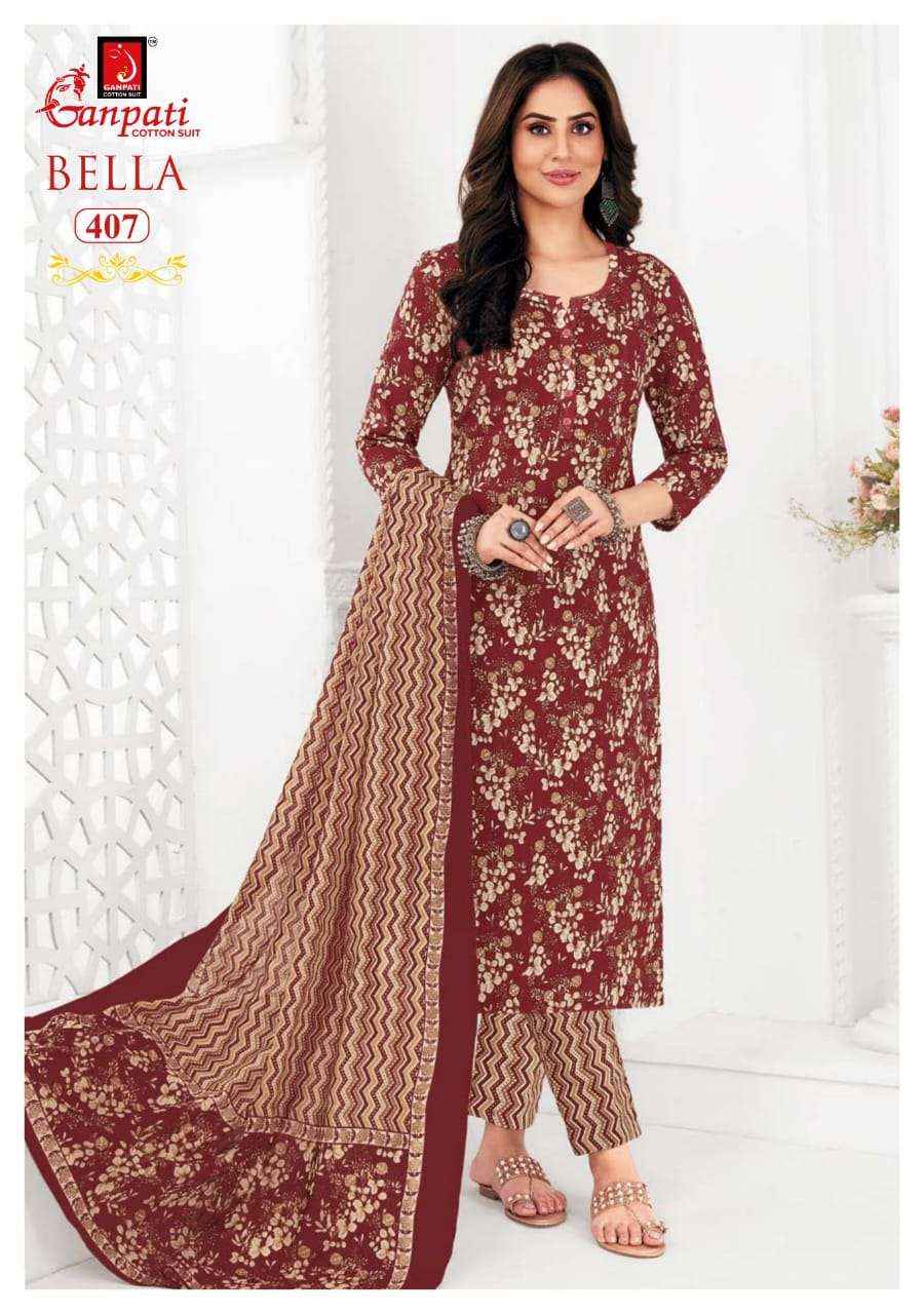 GANPATI BELLA VOL 4 PURE COTTON SALWAR SUIT ( 15 PCS CATALOG )