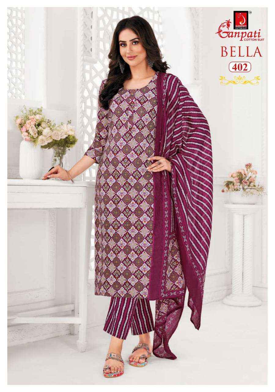 GANPATI BELLA VOL 4 PURE COTTON SALWAR SUIT ( 15 PCS CATALOG )