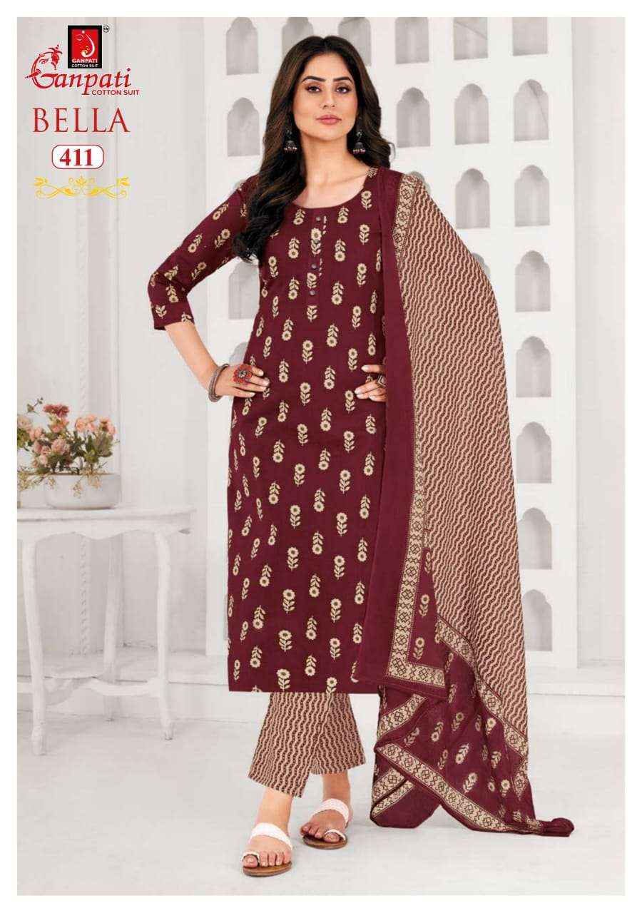 GANPATI BELLA VOL 4 PURE COTTON SALWAR SUIT ( 15 PCS CATALOG )