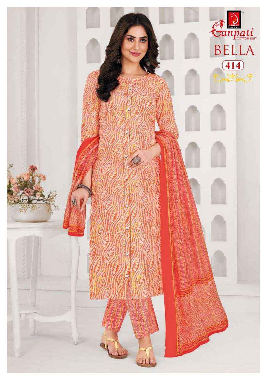 GANPATI BELLA VOL 4 PURE COTTON SALWAR SUIT ( 15 PCS CATALOG )