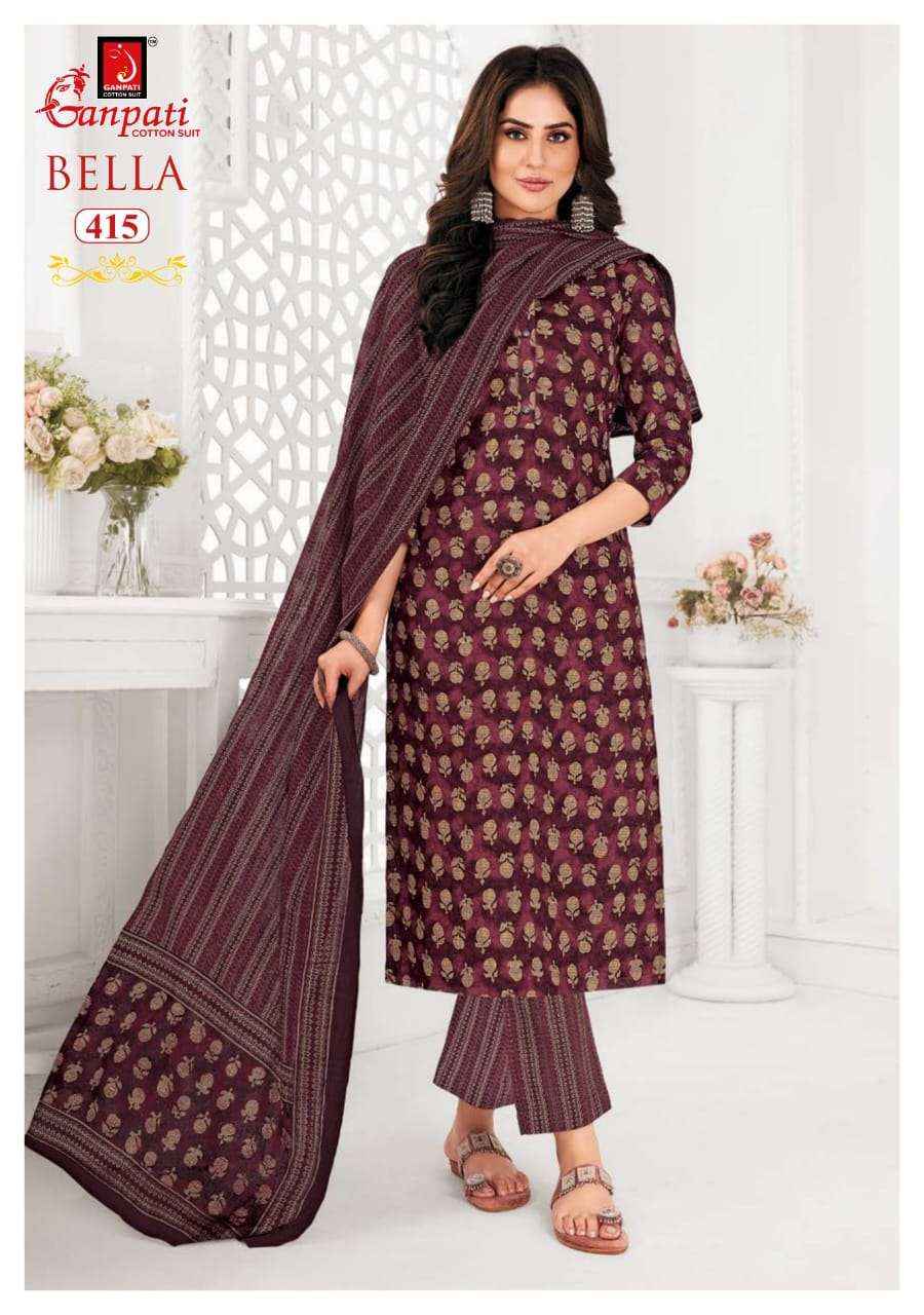 GANPATI BELLA VOL 4 PURE COTTON SALWAR SUIT ( 15 PCS CATALOG )