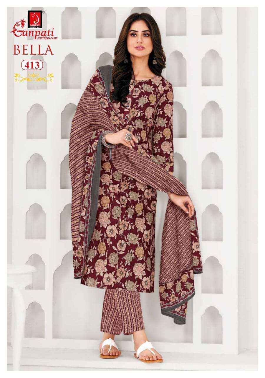 GANPATI BELLA VOL 4 PURE COTTON SALWAR SUIT ( 15 PCS CATALOG )