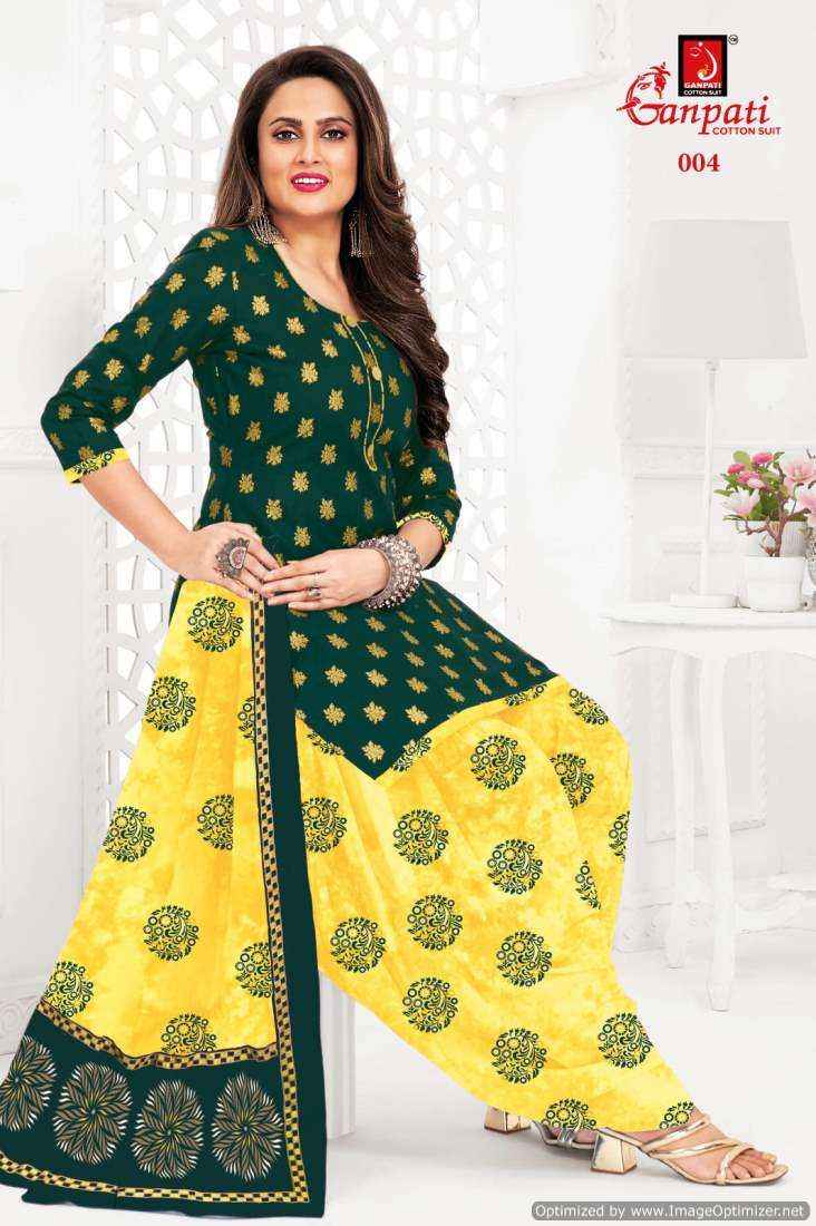Ganpati The Dye Gold Vol 1 Pure Cotton Printed Suits Summer Collection ( 6 pcs catalog )
