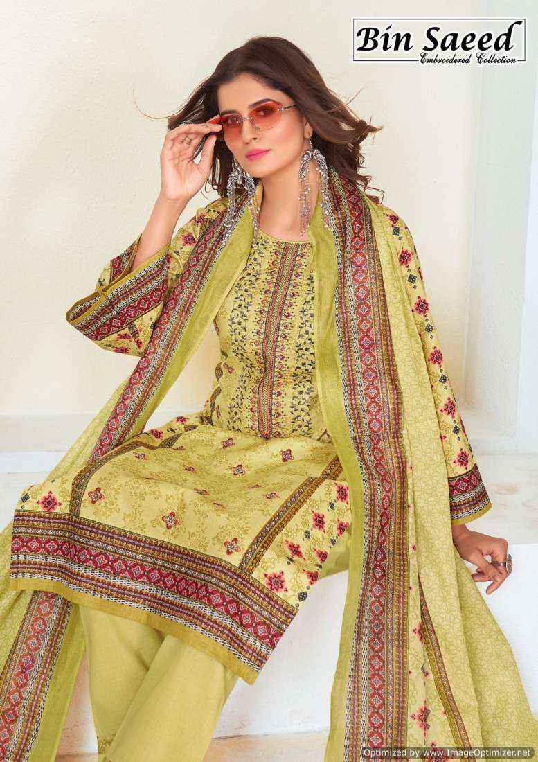 Gull Ahmed Bin Saeed Vol 5 Lawn Cotton Dress Material ( 6 Pcs Catalog )