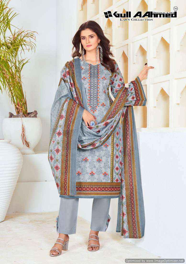 Gull Ahmed Bin Saeed Vol 5 Lawn Cotton Dress Material ( 6 Pcs Catalog )