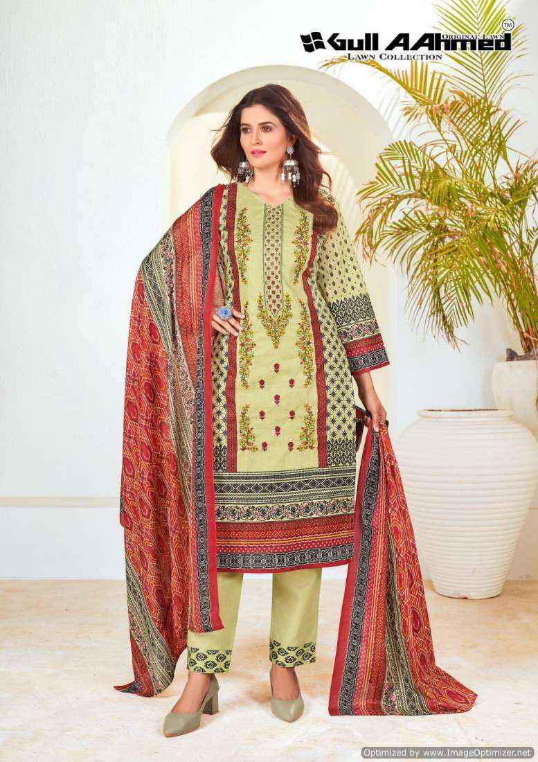 Gull Ahmed Bin Saeed Vol 5 Lawn Cotton Dress Material ( 6 Pcs Catalog )