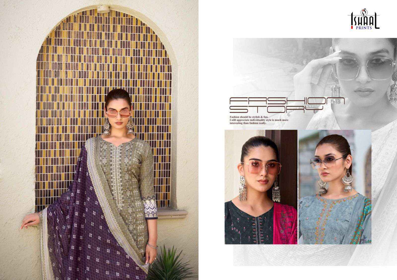 Ishaal Embroidered Vol 9 Cotton Pakistani Suits Wholesale ( 10 Pcs Catalog )