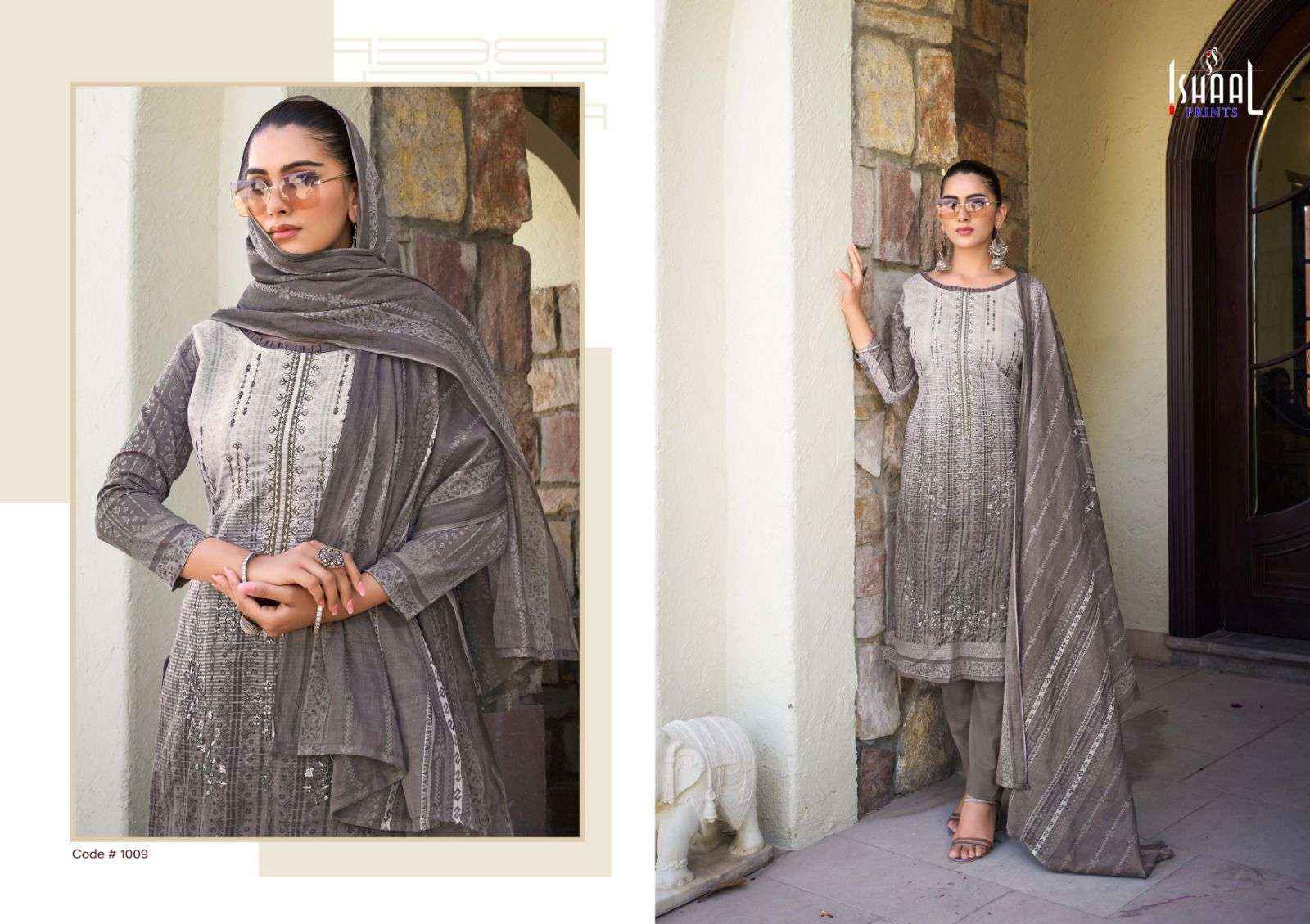 Ishaal Embroidered Vol 9 Cotton Pakistani Suits Wholesale ( 10 Pcs Catalog )