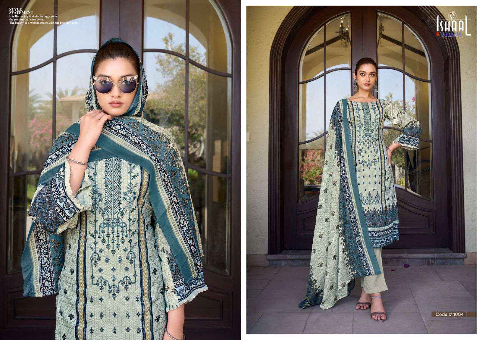 Ishaal Embroidered Vol 9 Cotton Pakistani Suits Wholesale ( 10 Pcs Catalog )